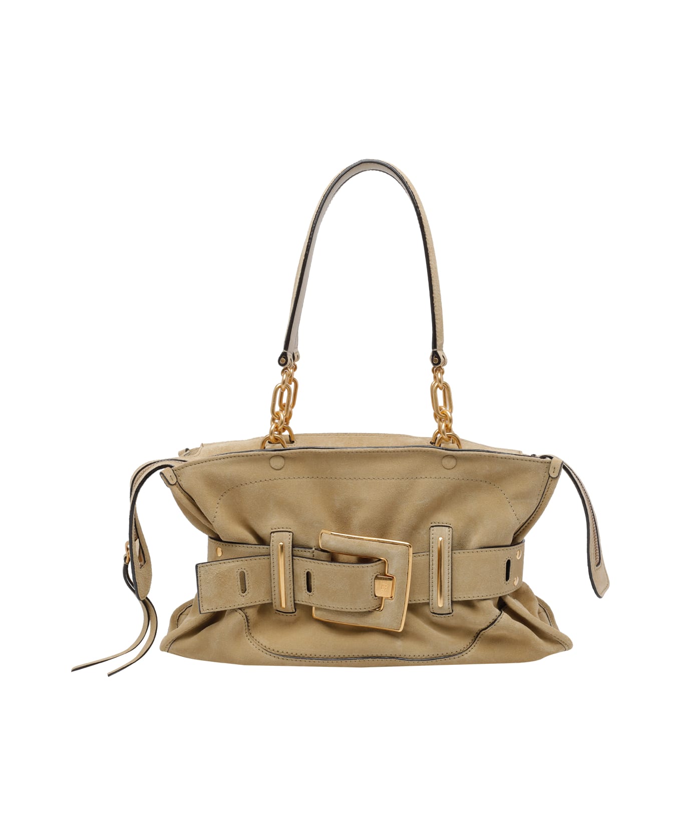 Balmain Anthem Shoulder Bag - Beige
