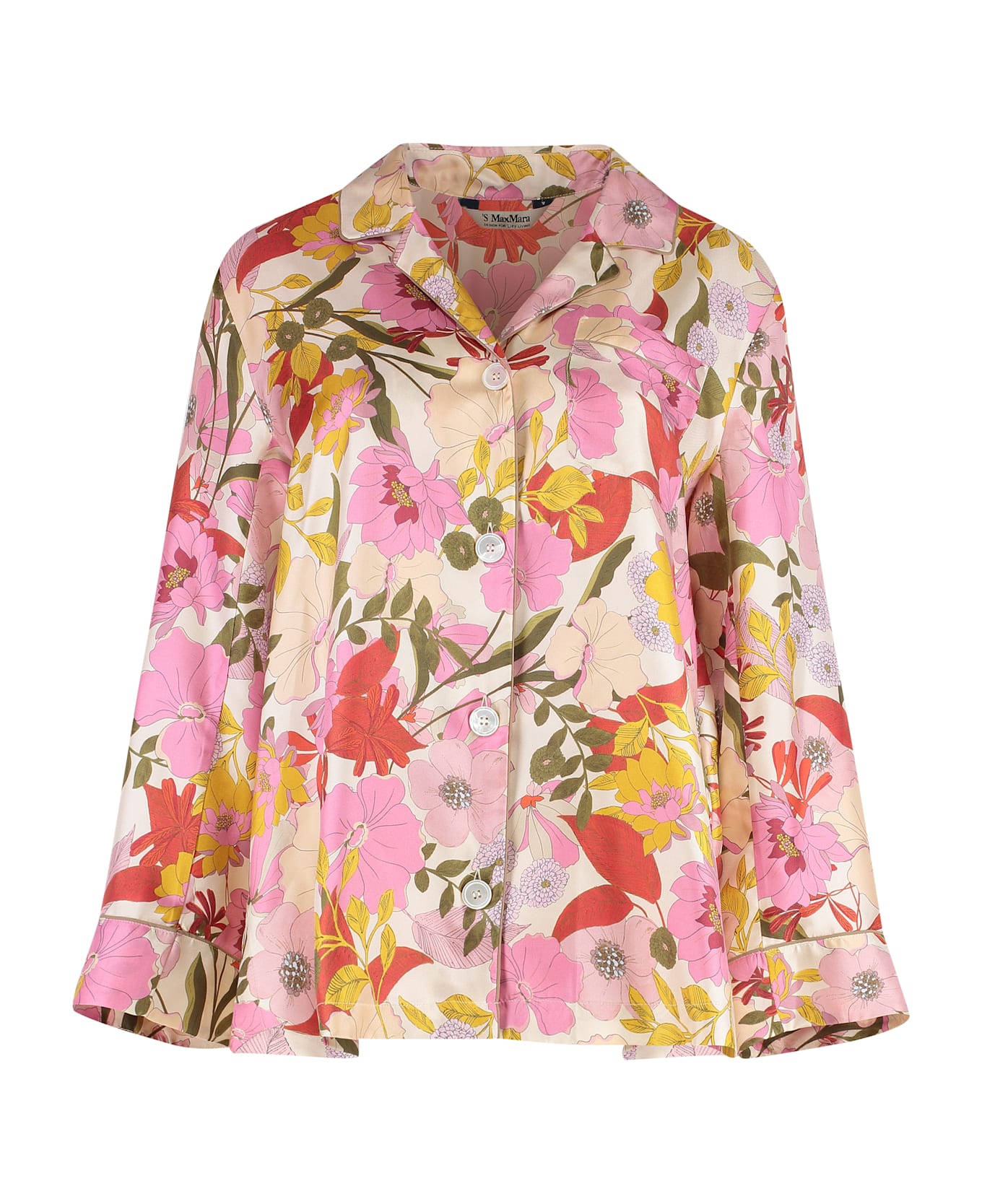 
S Max Mara Alan Printed Silk Shirt - Multicolor