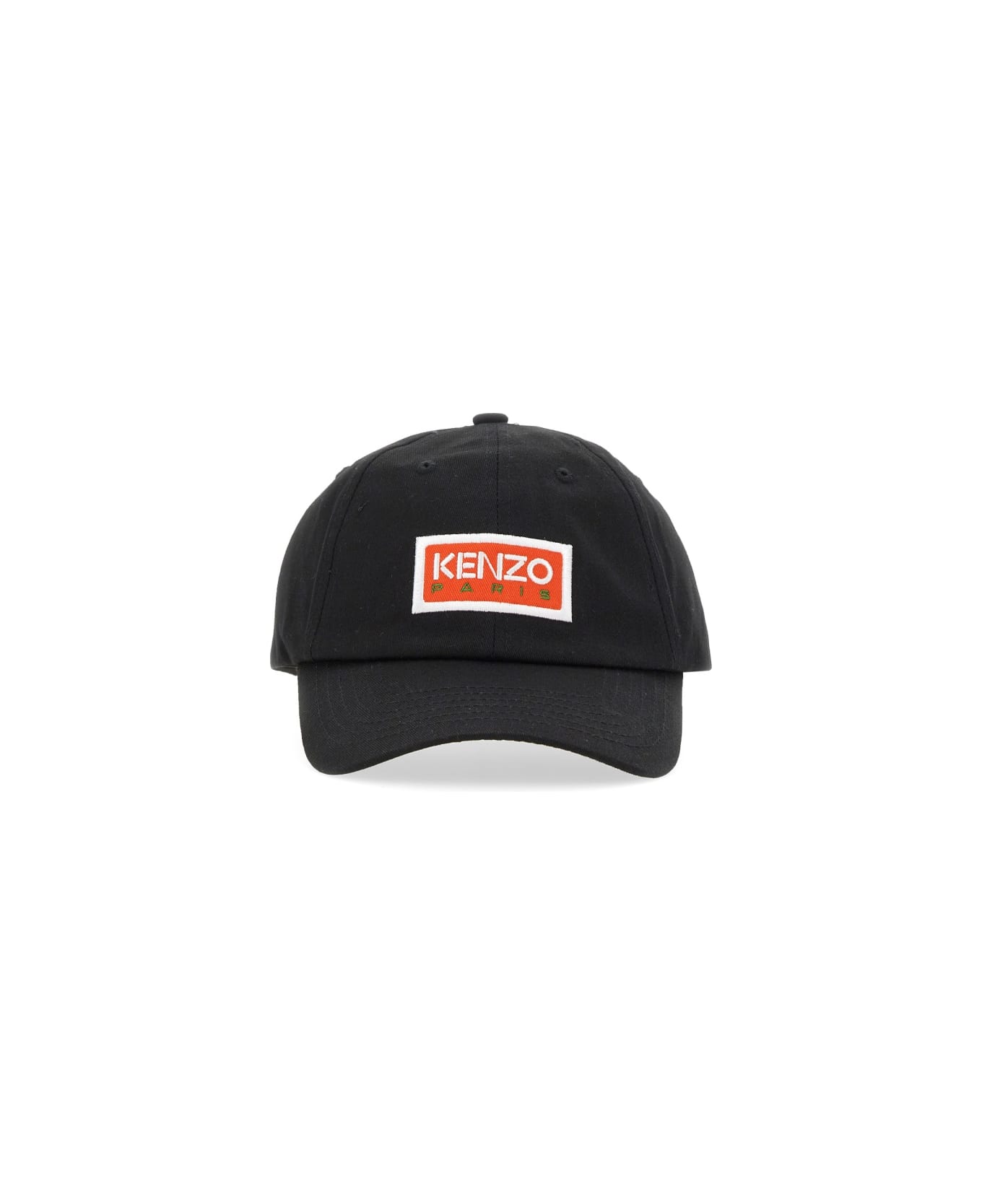 Kenzo Baseball Hat With Logo - BLACK