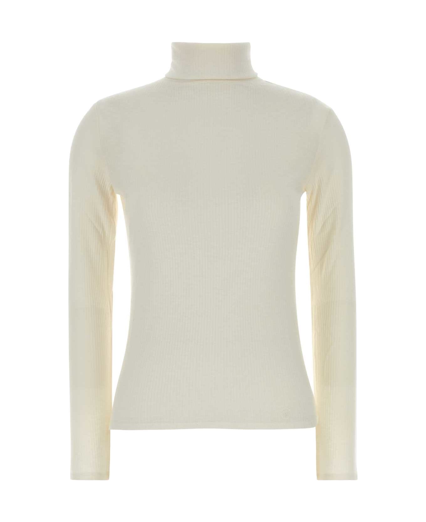 Loulou Studio Ivory Viscose Blend Gallinara Sweater - IVORY