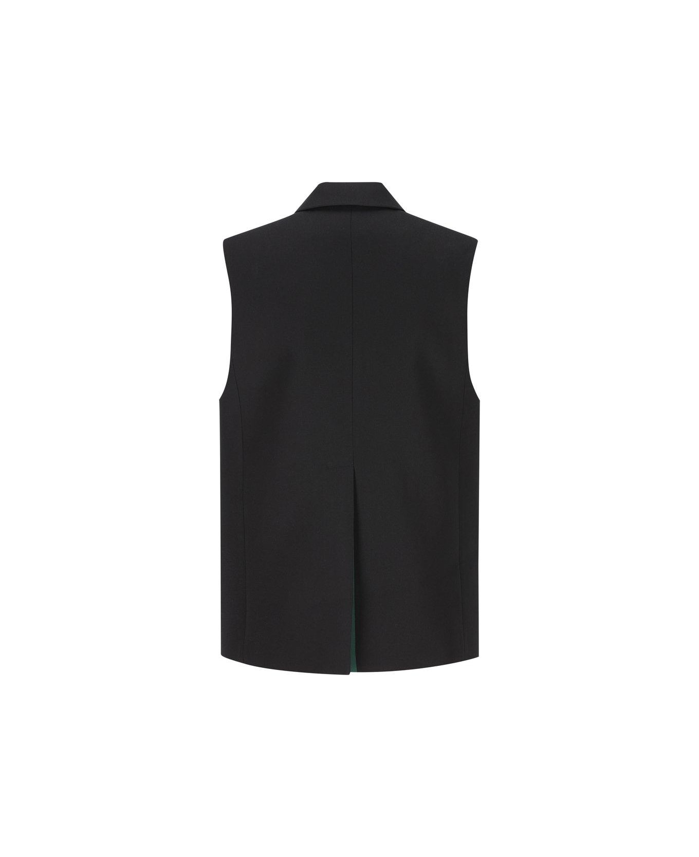 Gucci Sleeveless Coat - Black