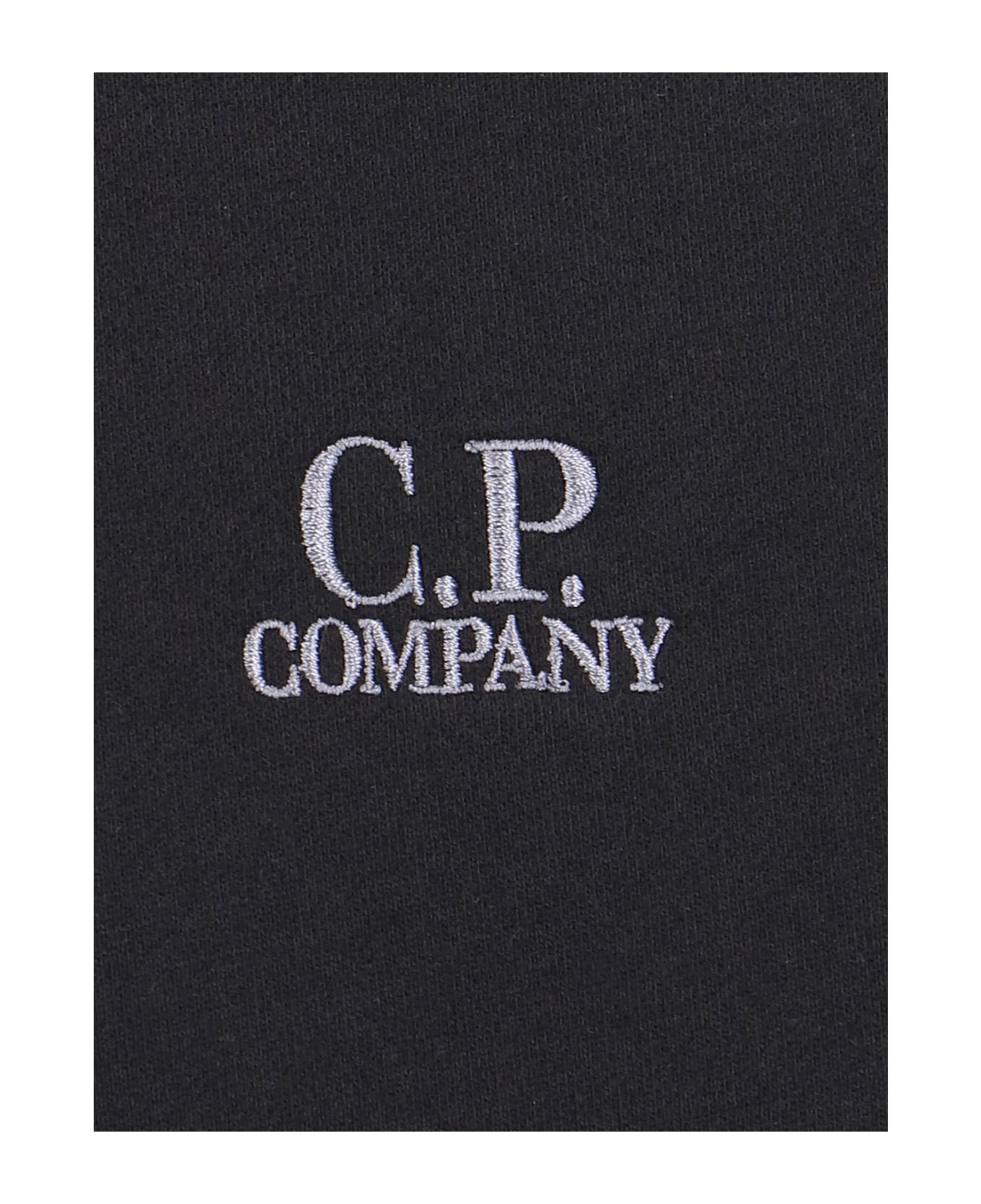 C.P. Company Logo Crewneck Sweatshirt - Black