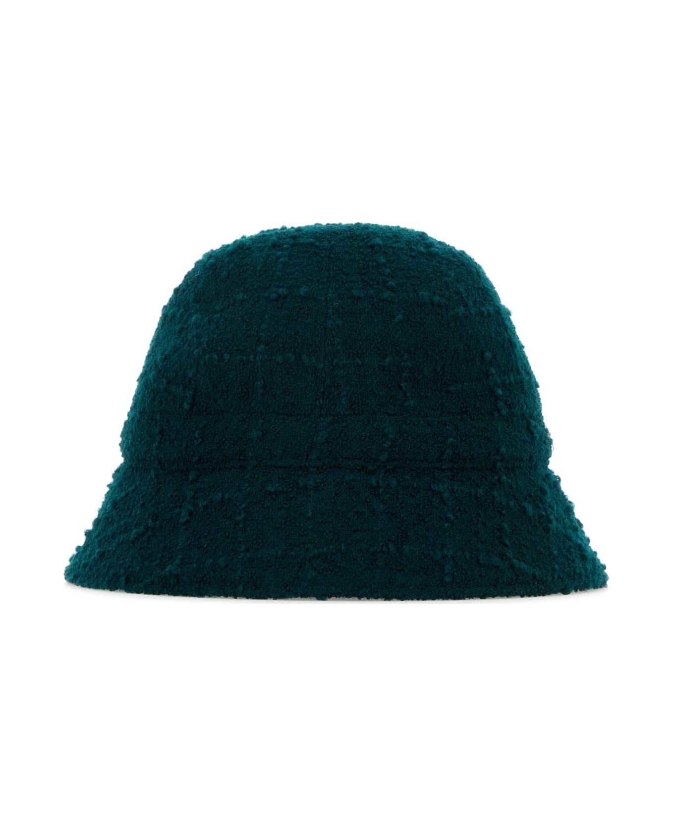Helen Kaminski Petrol Blue Boucle Adelia Bucket Hat - TEAL