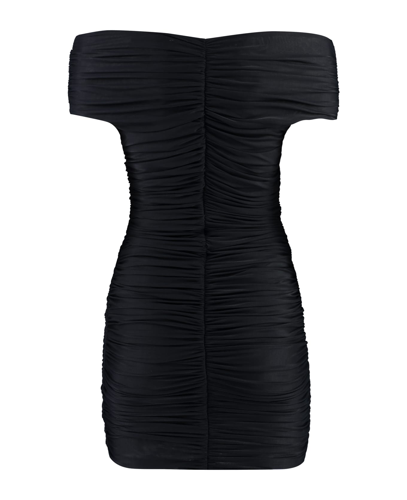 The Andamane Draped Dress - black