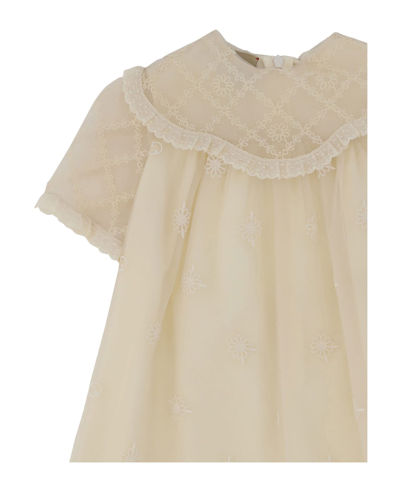 Gucci Dress For Girl - Vintage Ivory