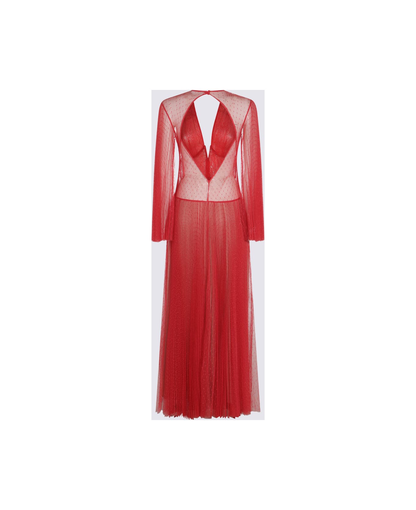 TwinSet Red Maxi Dress - ARANCIA ROSSA