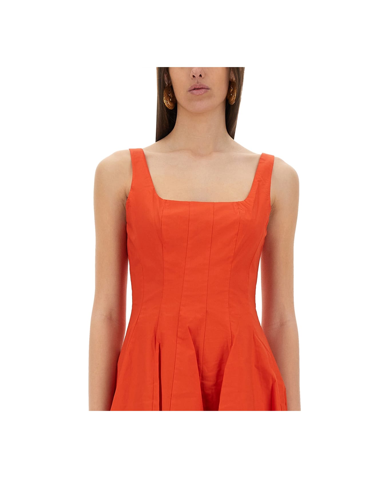 STAUD Mini Dress "wells" - RED