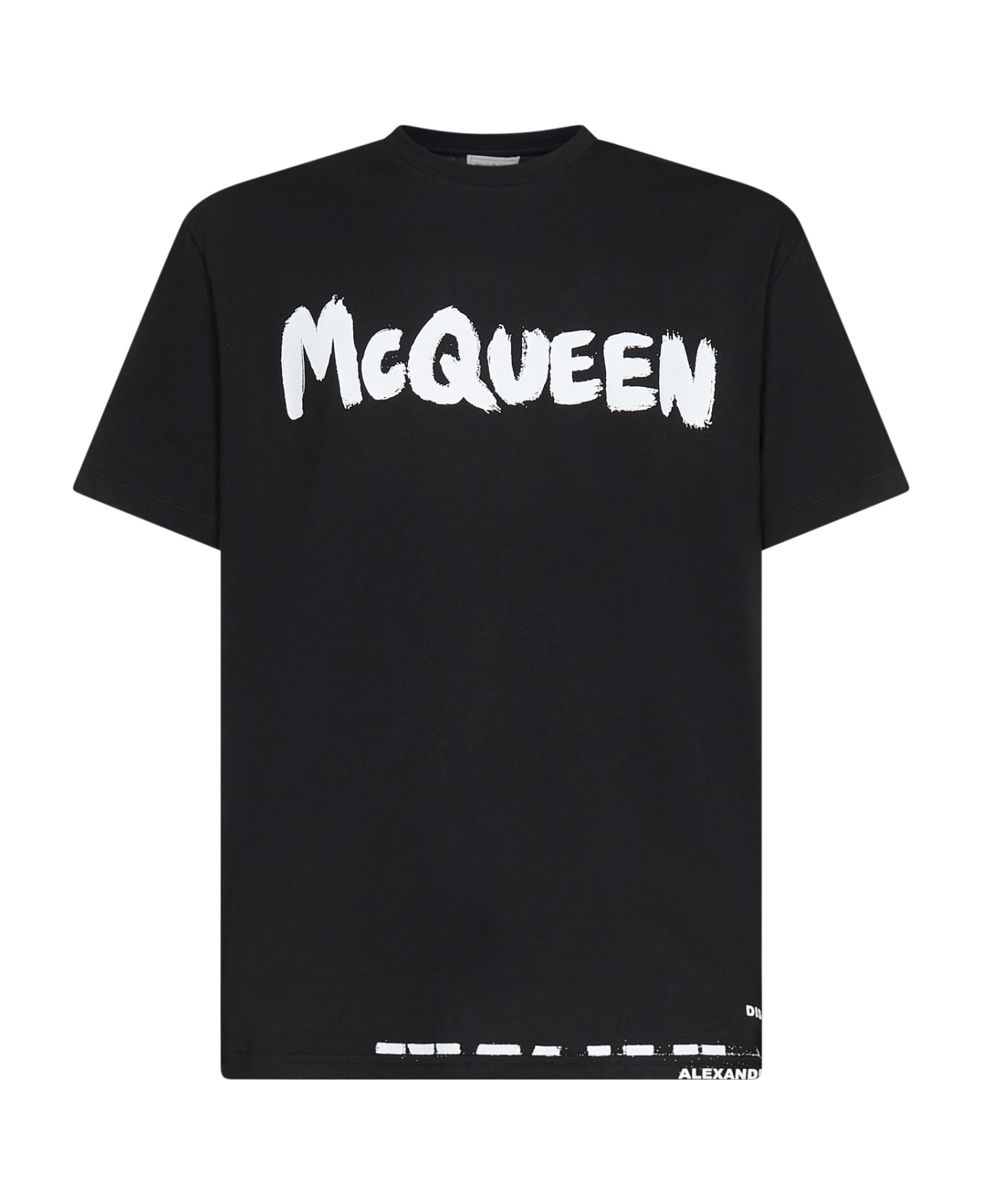 Alexander McQueen Graffiti Print T-shirt - Black シャツ