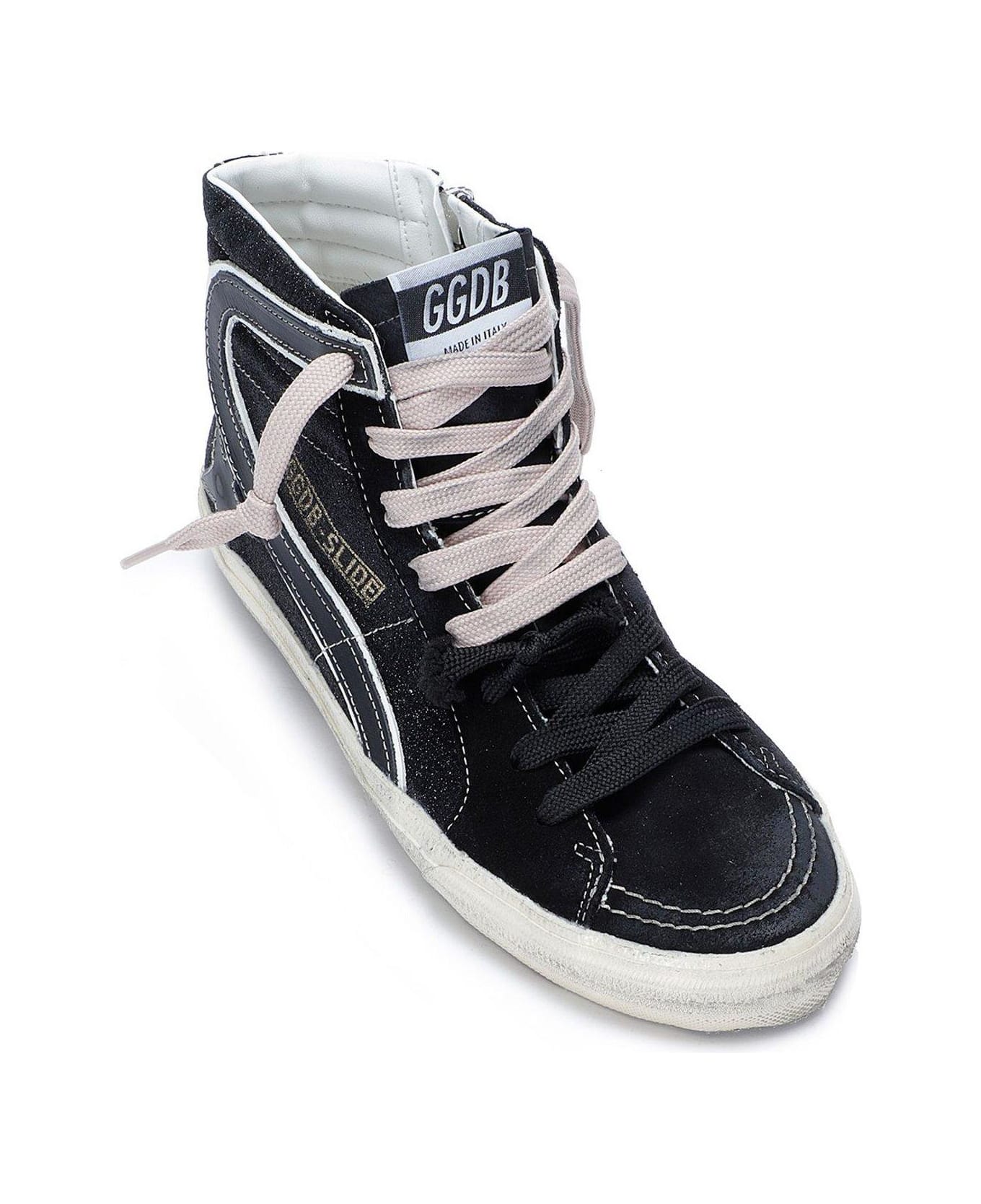 Golden Goose Slide Classic Glittered Sneakers | italist