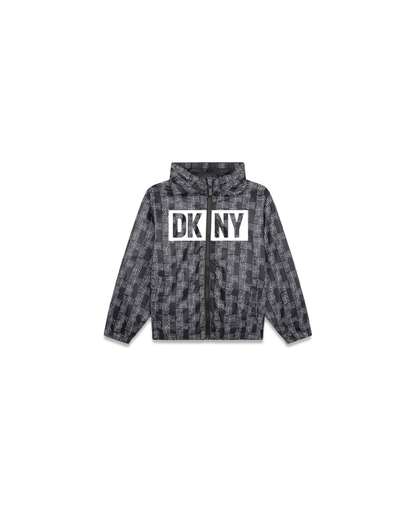 DKNY Windbreaker Jacket - BLACK コート＆ジャケット