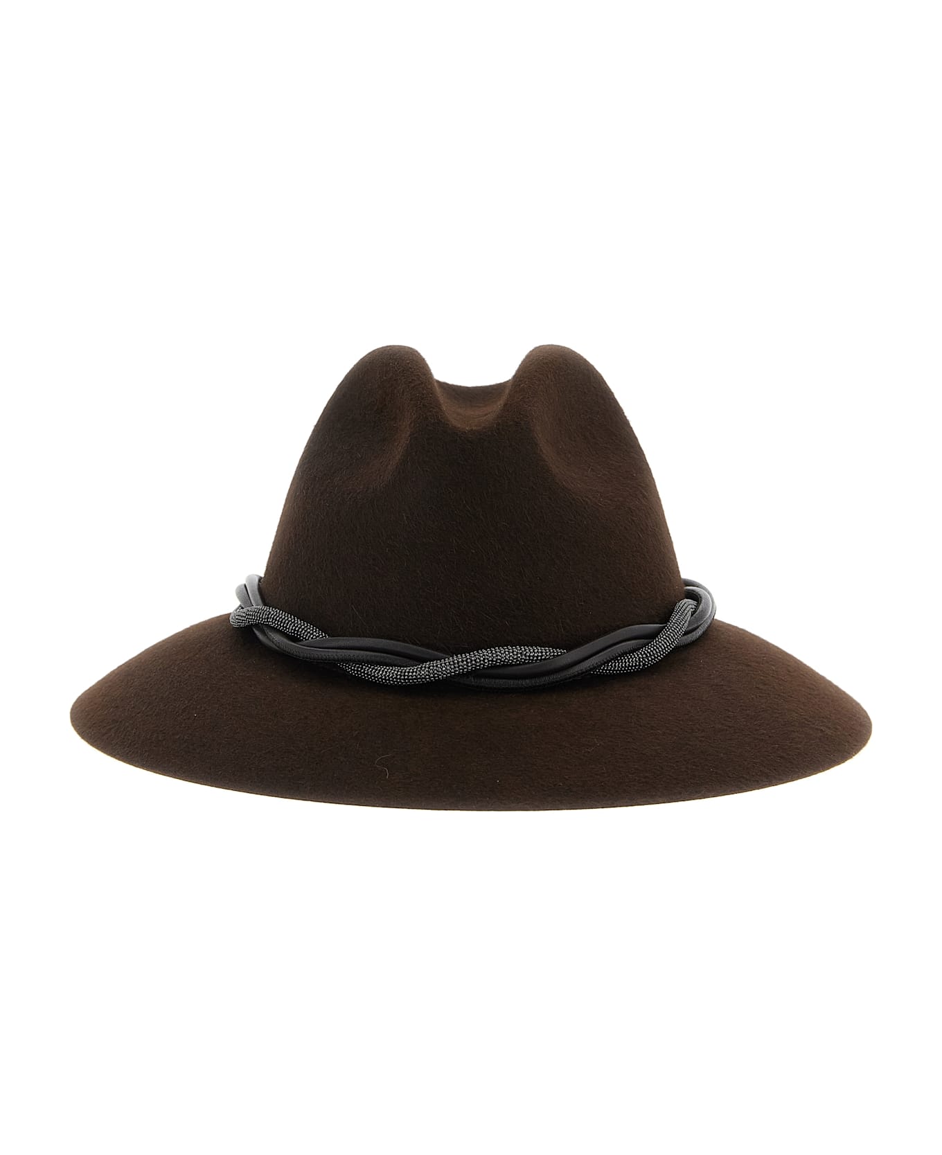 Brunello Cucinelli 
fedora
 Monile
s Hat - Brown