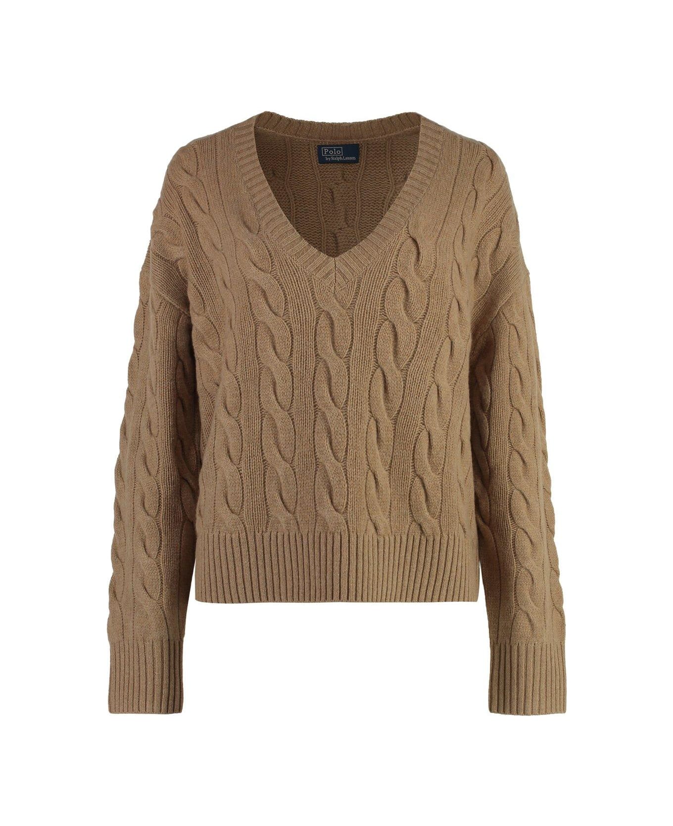 Polo Ralph Lauren Relaxed Fit Cable-knit Jumper - Beige