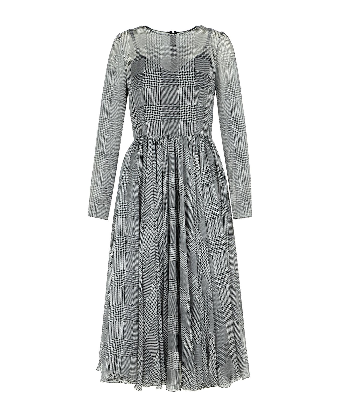 Dolce & Gabbana Grey Silk Dress - Grey