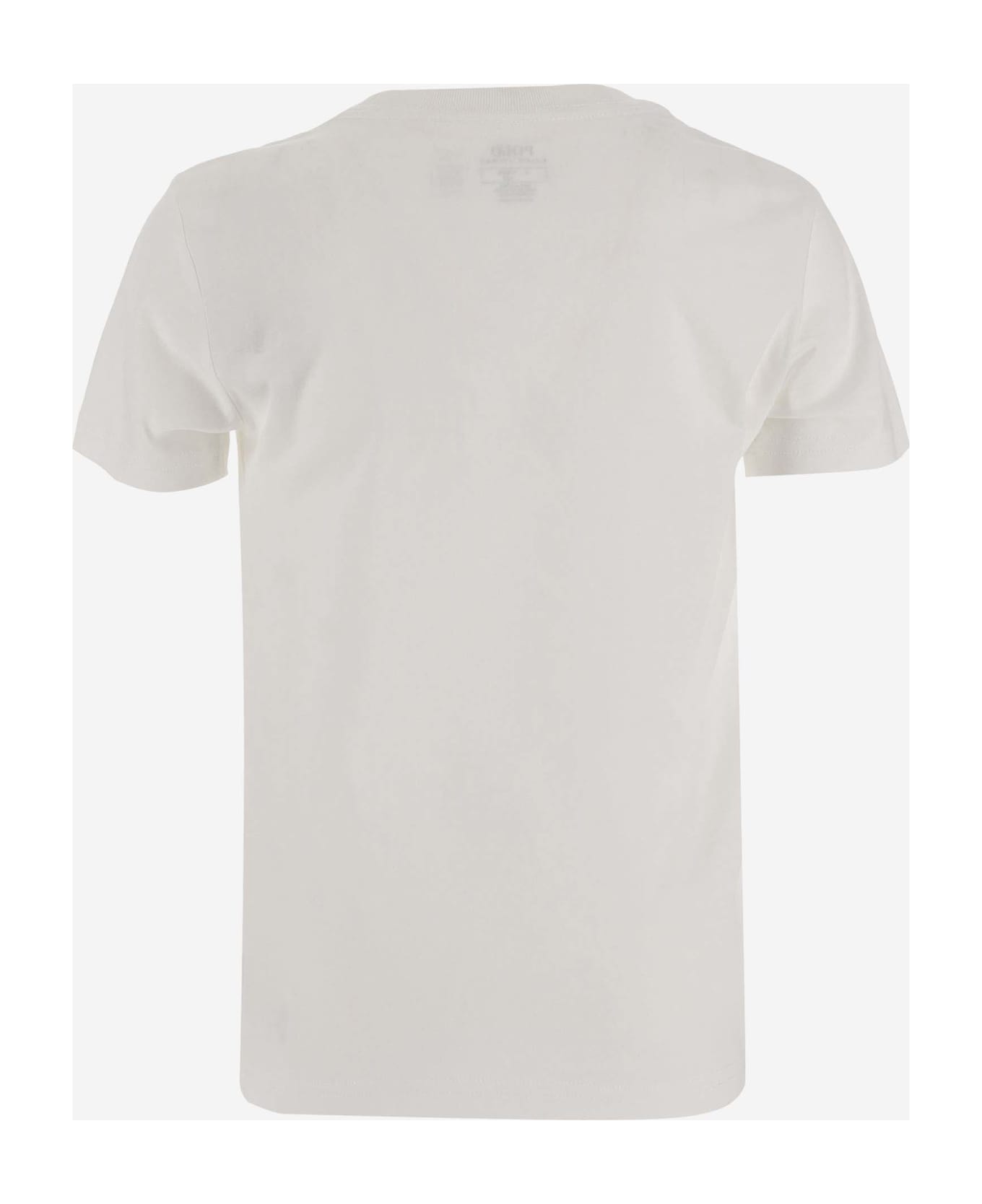 Polo Ralph Lauren Cotton Polo Bear T-shirt - White