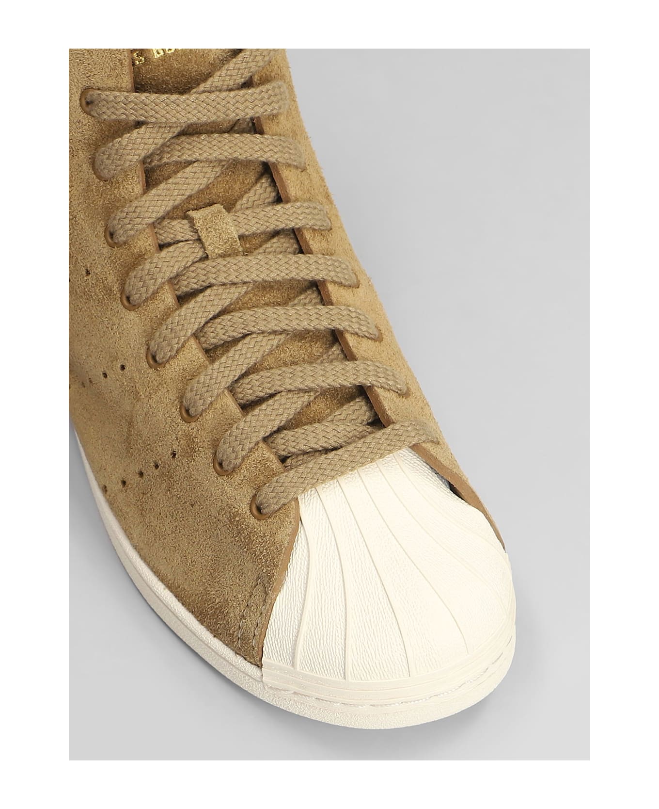 Adidas Originals by Wales Bonner Superstar Hi Sneakers In Brown Suede - brown