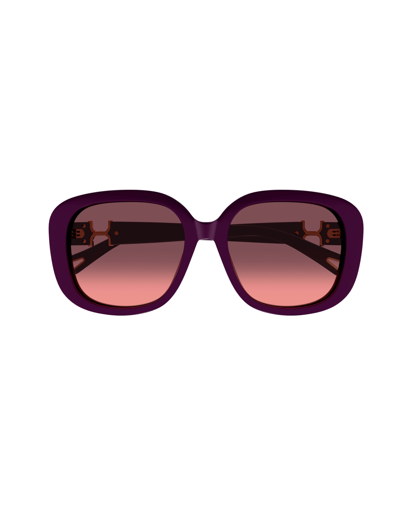 Chloé Ch0303sk Marcie-linea Chloé 005 Burgundy Red Sunglasses - Bordeaux