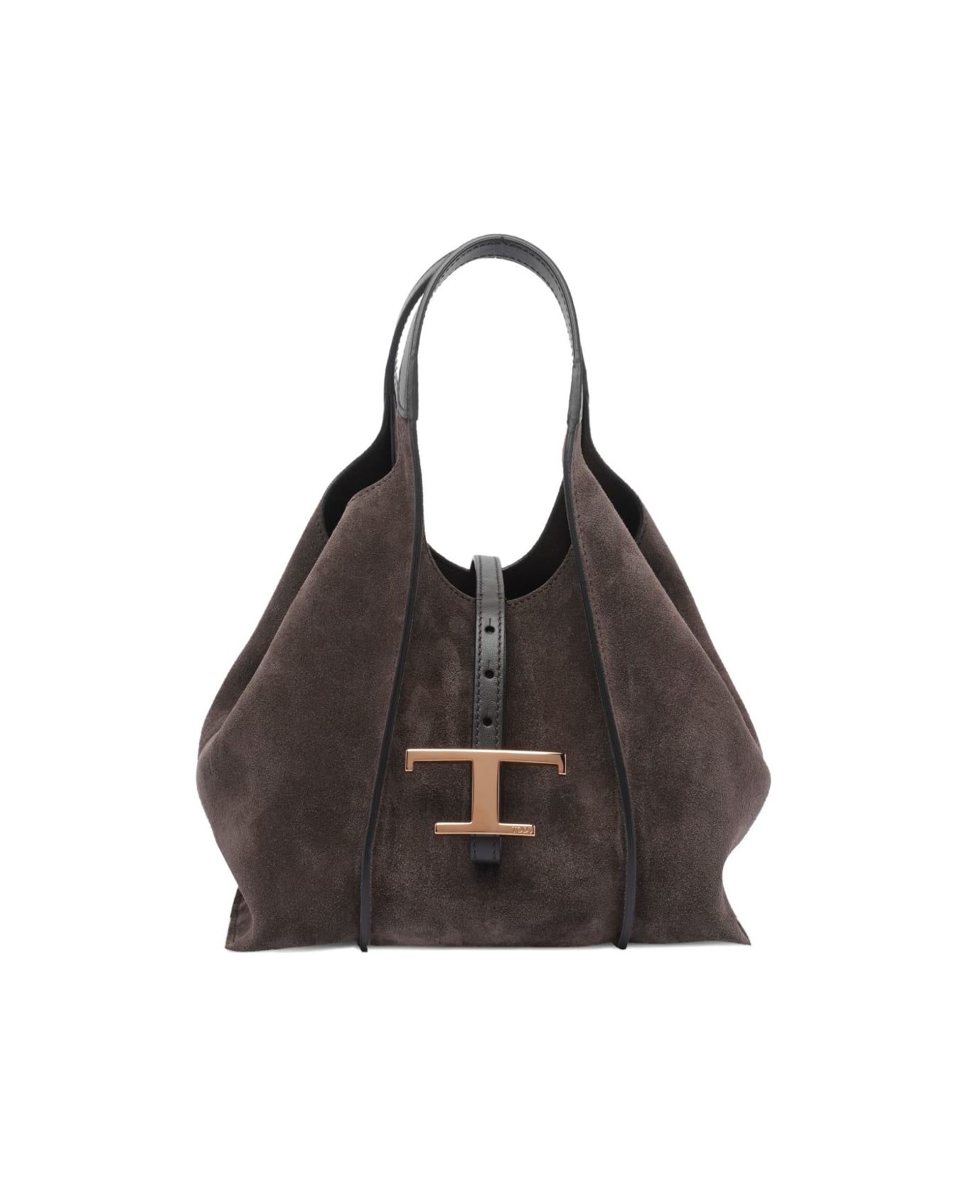 Tod
s Mini Leather Tote Bag - Marrone scuro