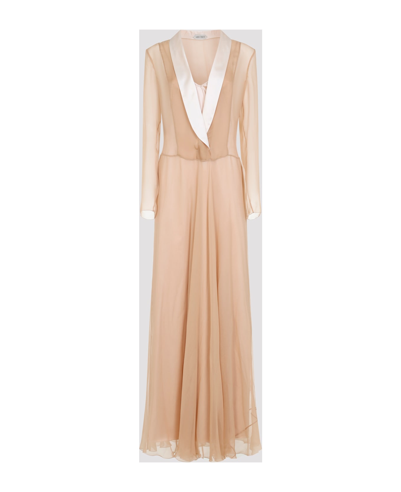 Alberta Ferretti Chiffon Long Dress - Rosa