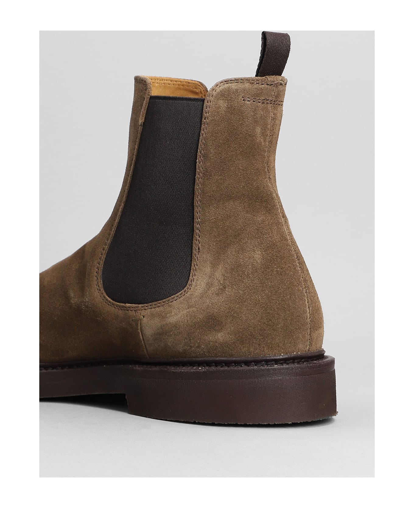 Officine Creative Hopkins Flexi 204 Ankle Boots In Brown Suede - brown