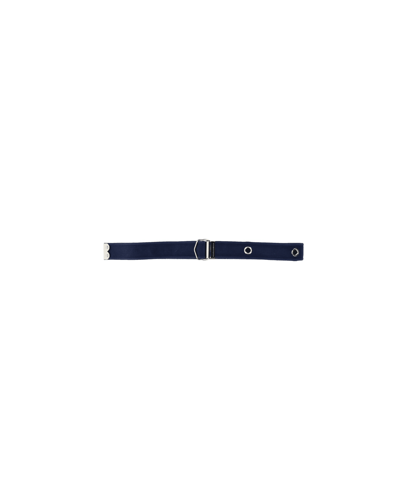 Dolce & Gabbana Belt With Logo - BLUE