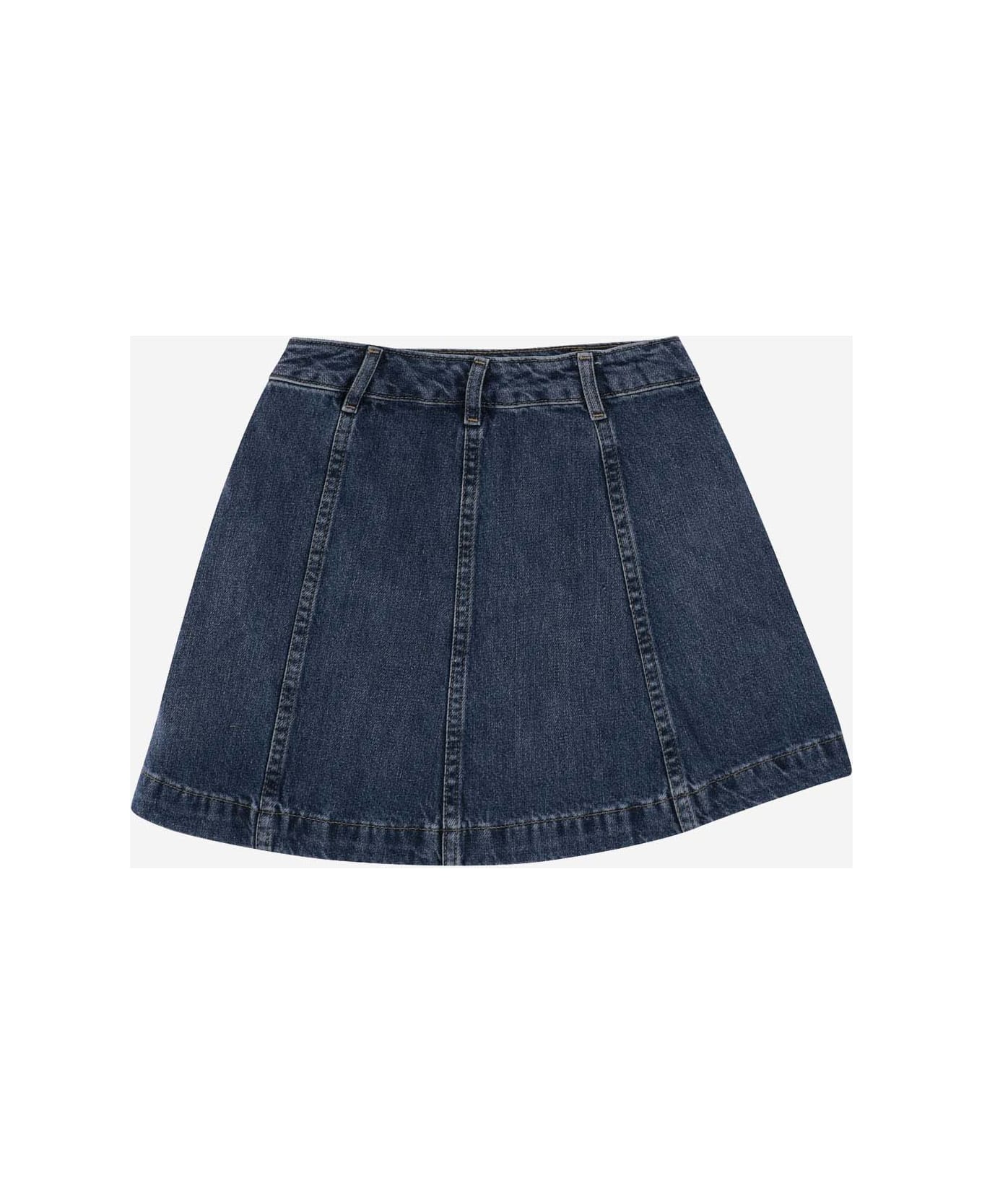 Polo Ralph Lauren Cotton Denim Skirt With Logo - Denim ボトムス
