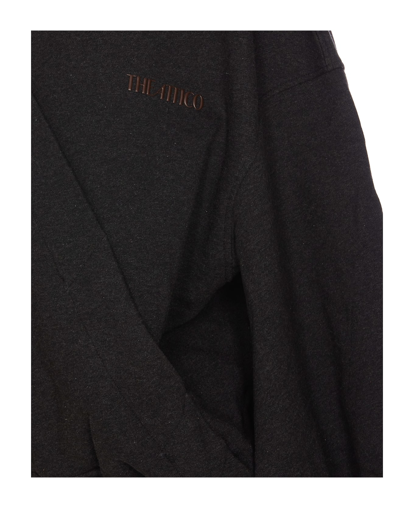 The Attico Zip Up Hoodie - Black