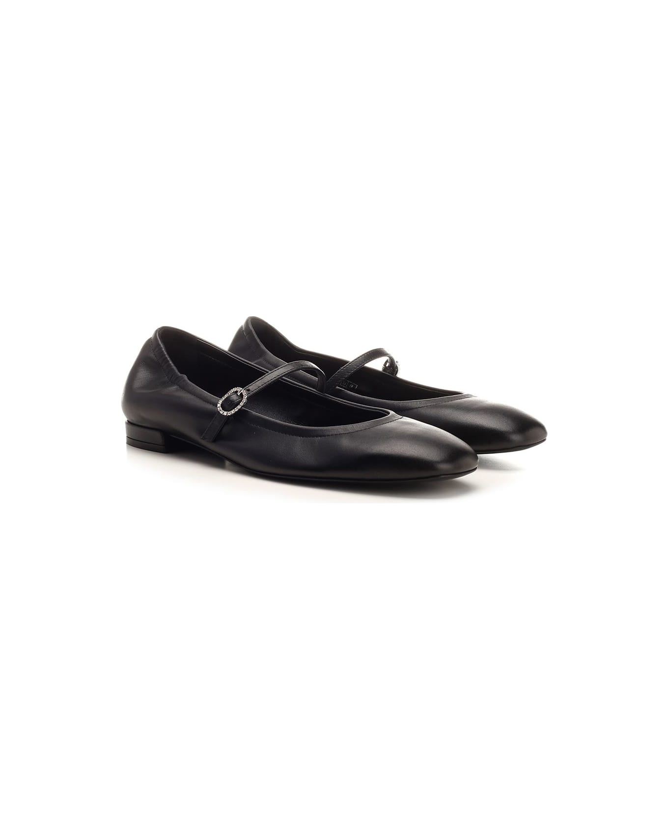 Stuart Weitzman Claris Ballet Flat - Black