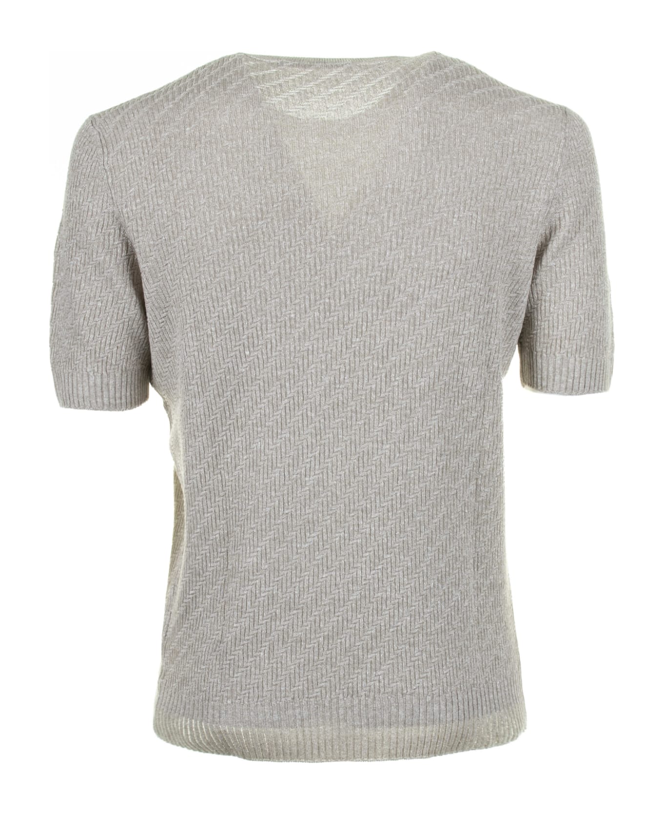 Tagliatore Beige Knitted T-shirt - BEIGE