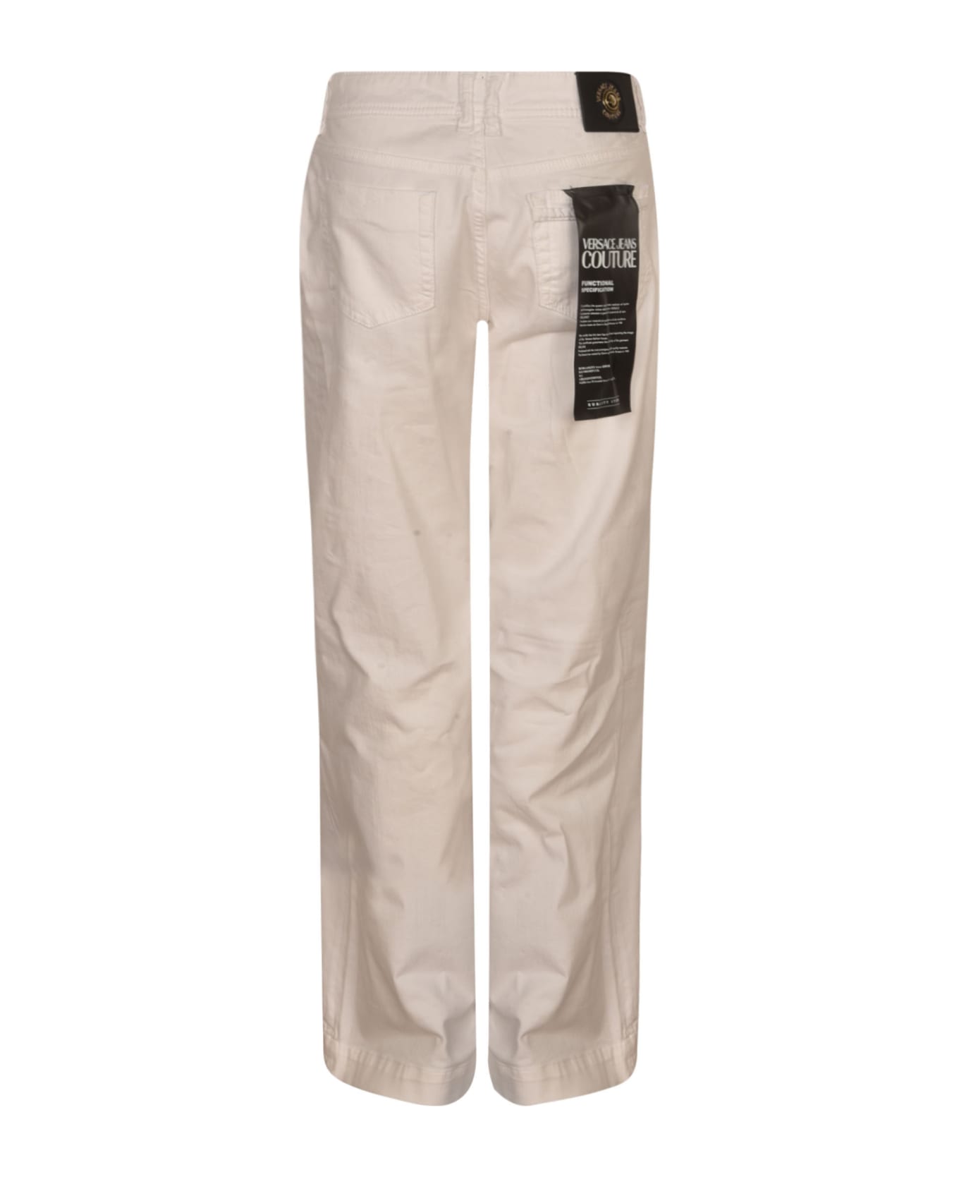 Versace Jeans Couture Straight Leg 5 Pockets Jeans - Bianco
