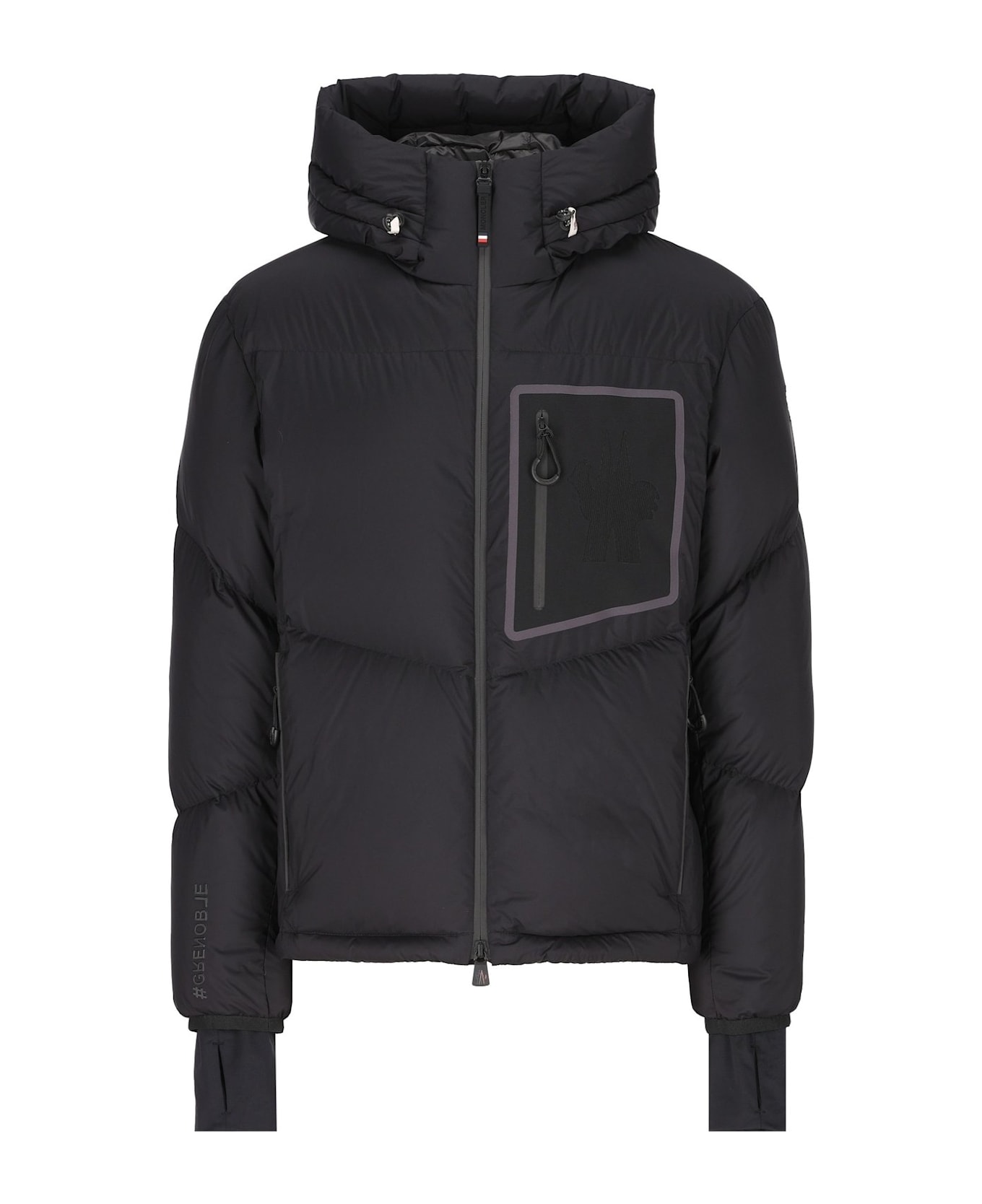 Moncler Grenoble Hooded Padded Jacket - Black