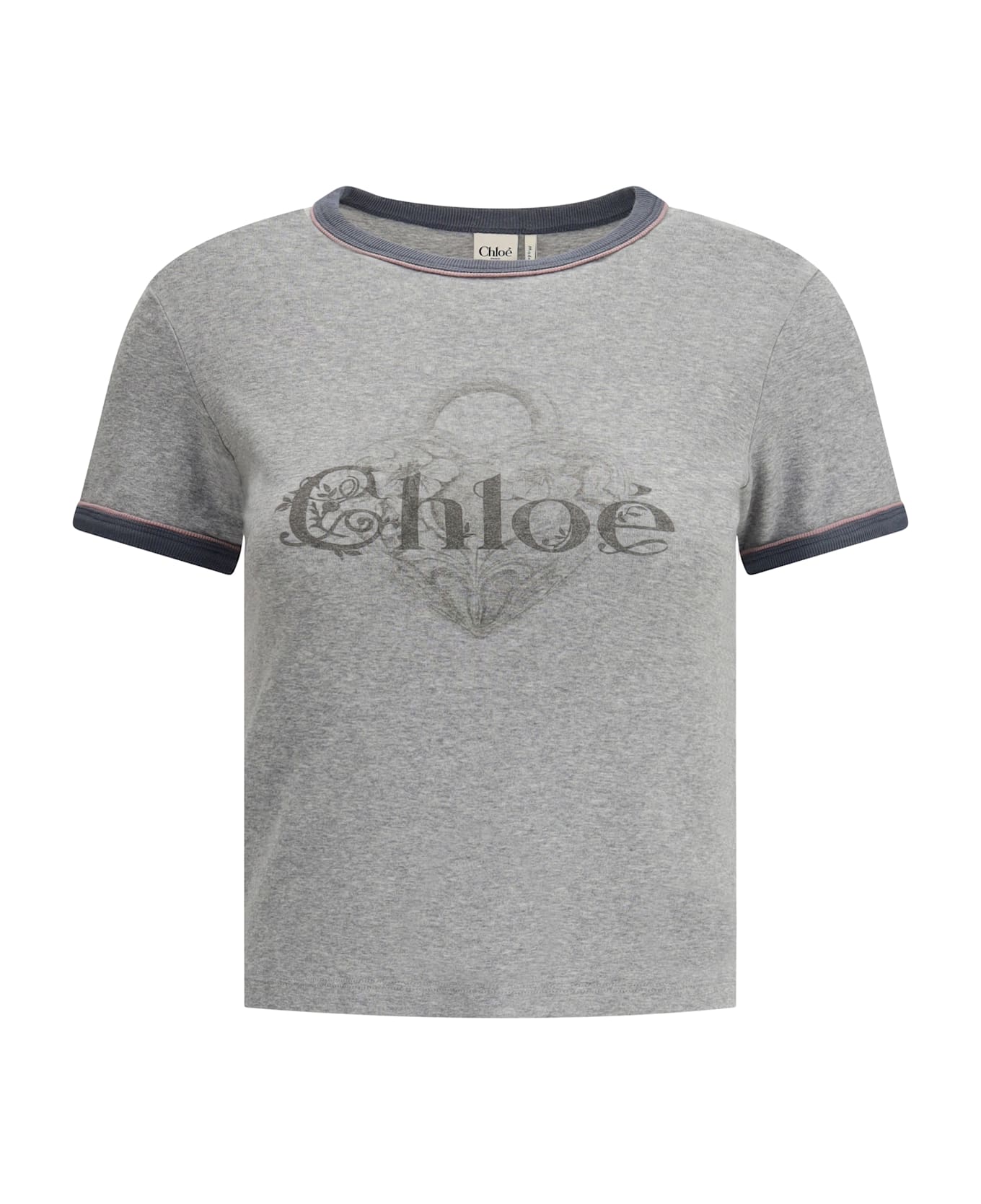 Chloé Baby Fit Logo T-shirt - GREY
