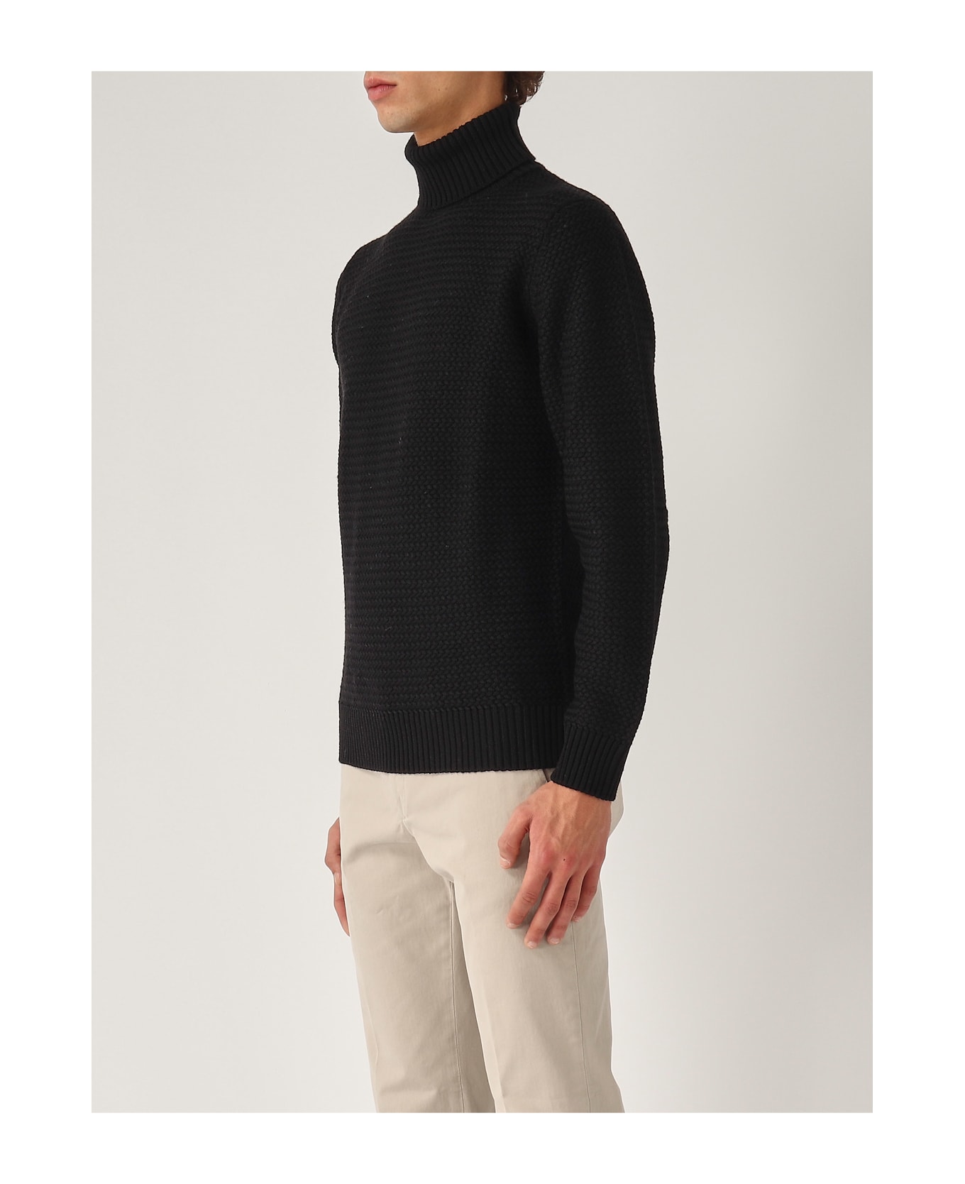 Filippo De Laurentiis Dolcevita M/l Sweater - NERO