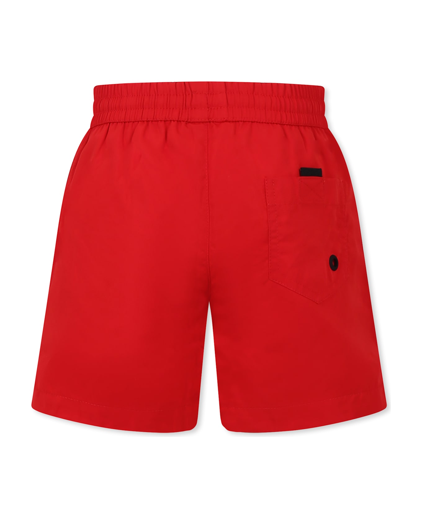 Diesel Red Swim Shorts For Boy With Logo - Red 水着