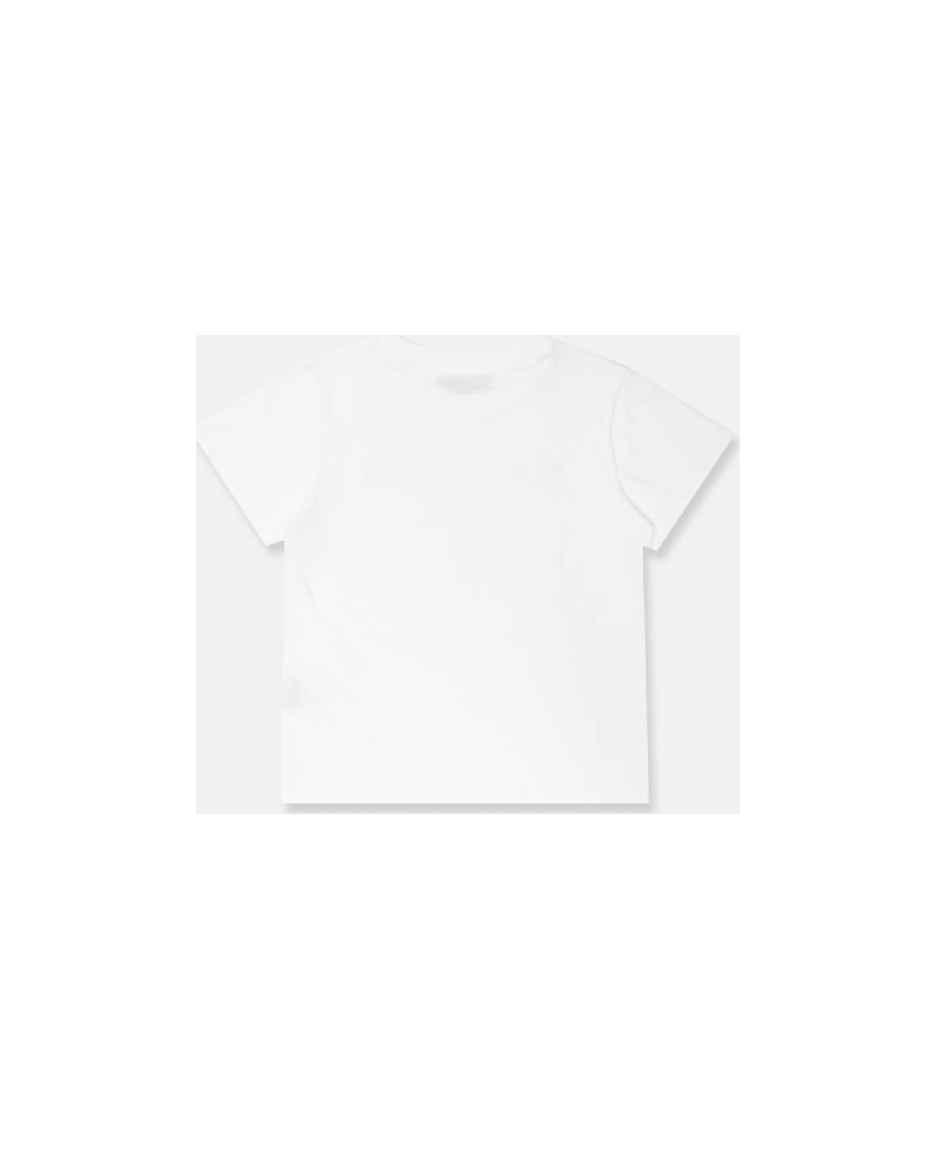 Balmain T-shirt With Metallic Logo - White