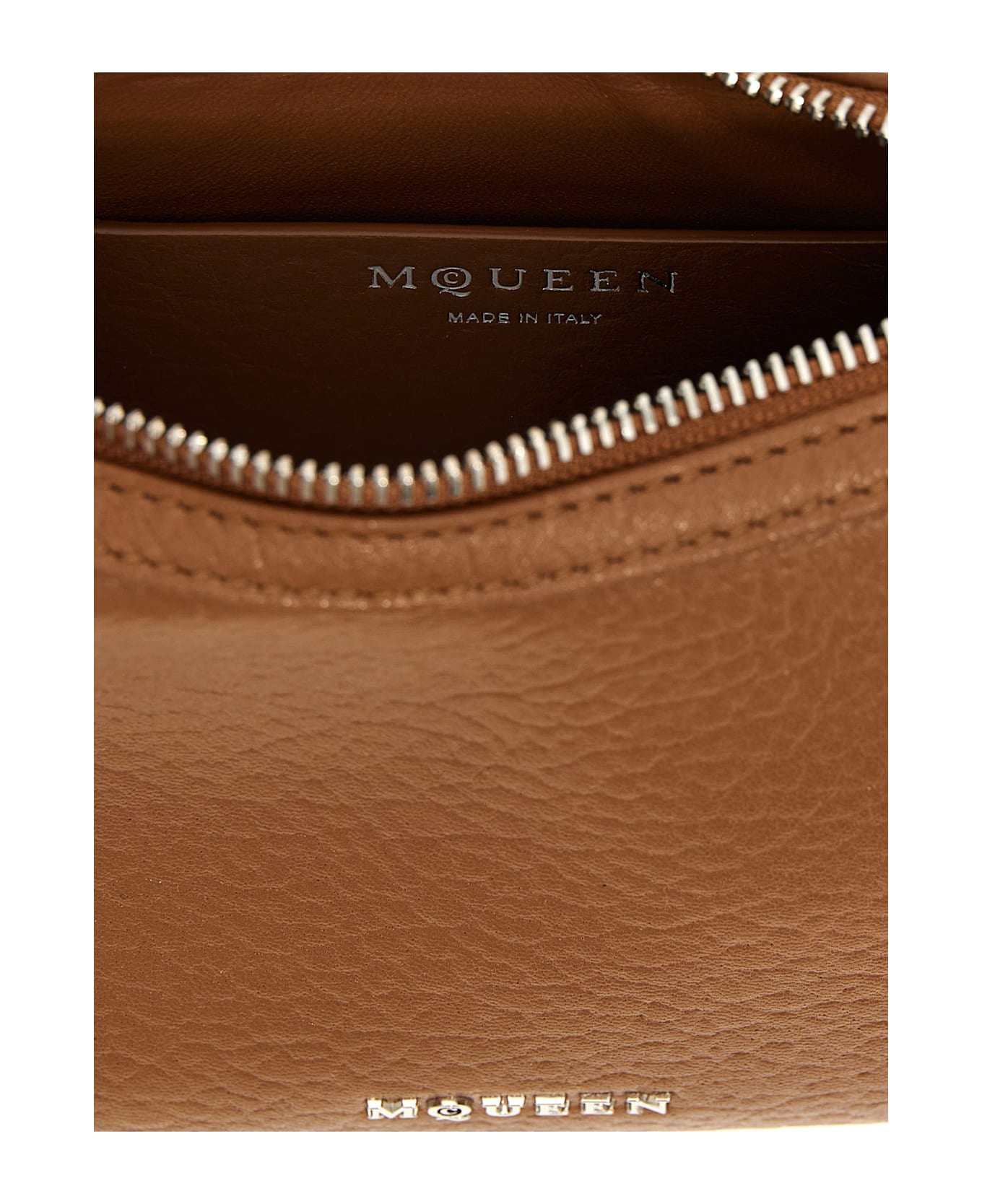 Alexander McQueen 
mcqueen T-bar Mini
 Handbag - PECAN/SILVER