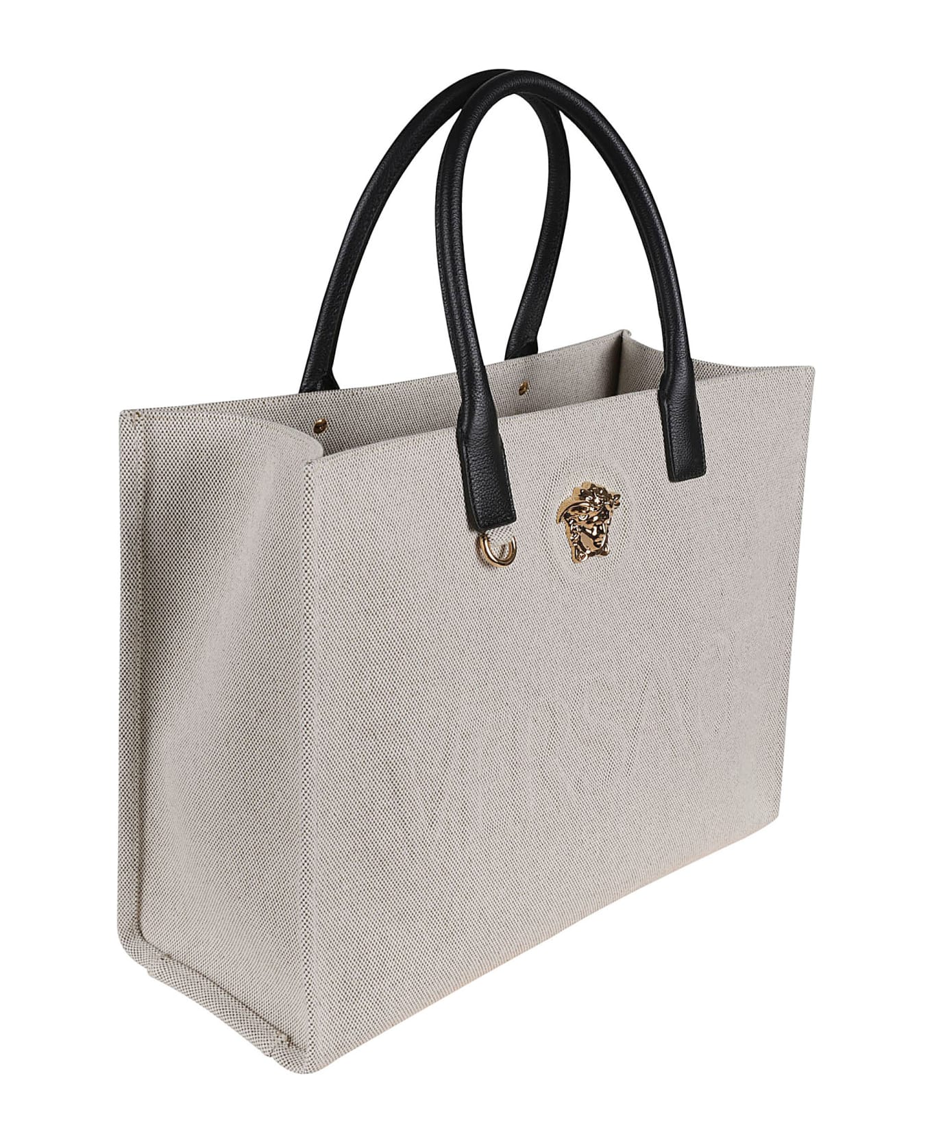 Versace Medusa Head Tote - Rope+black-versace Gold