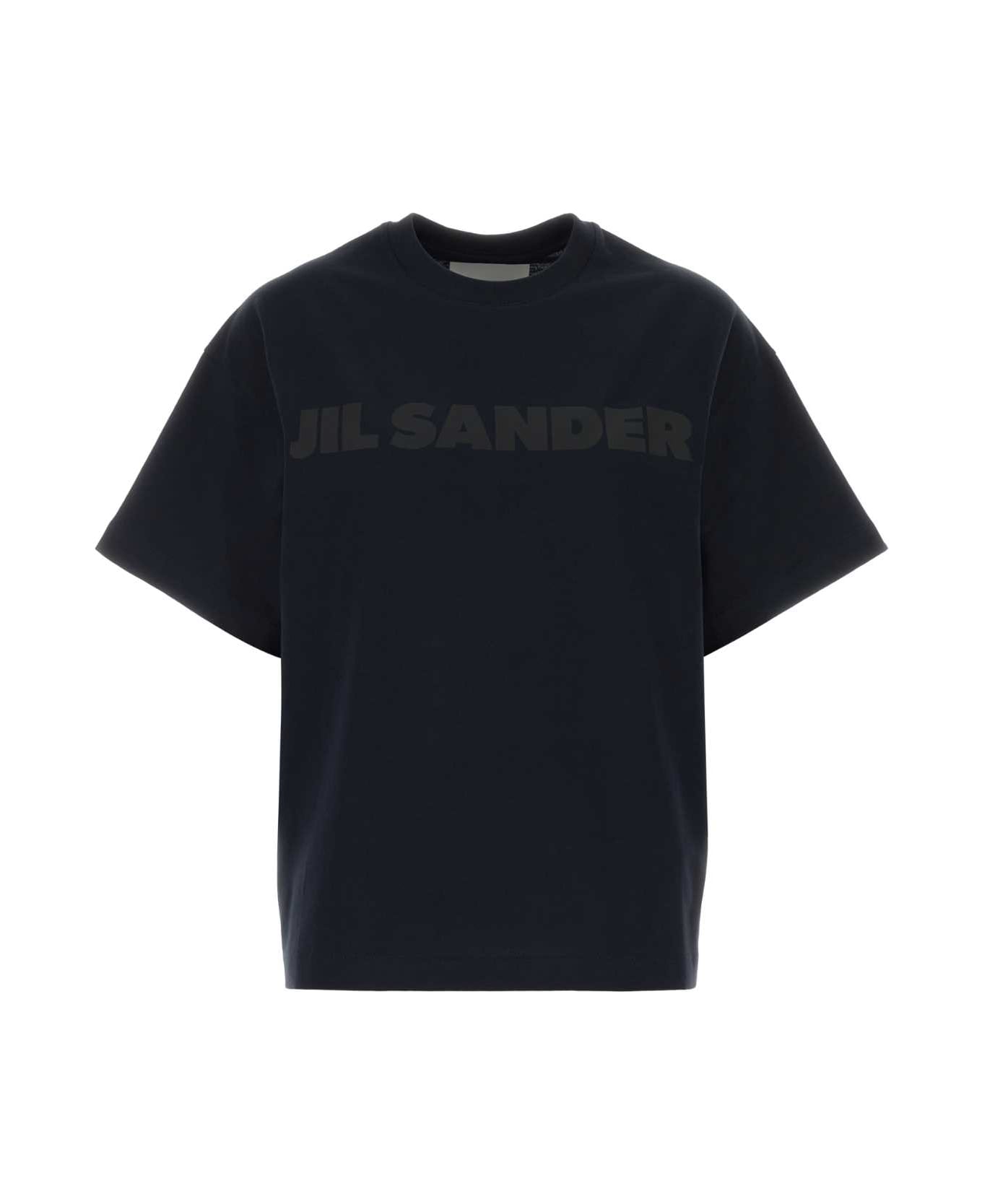 Jil Sander Midnight Blue Cotton T-shirt - MIDNIGHT