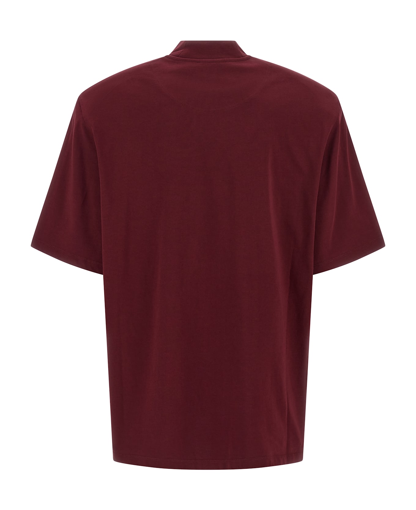 The Attico Maxi Shoulder Strap T-shirt - Bordeaux