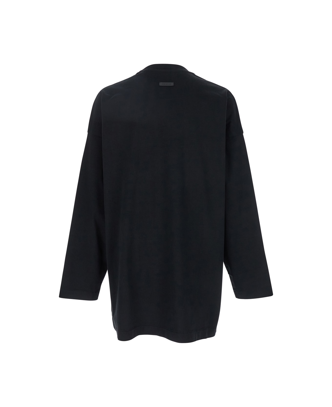Fear of God Black T-shirt With Eternal Print On The Front And Logo Patch On The Back In Cotton Man - Black