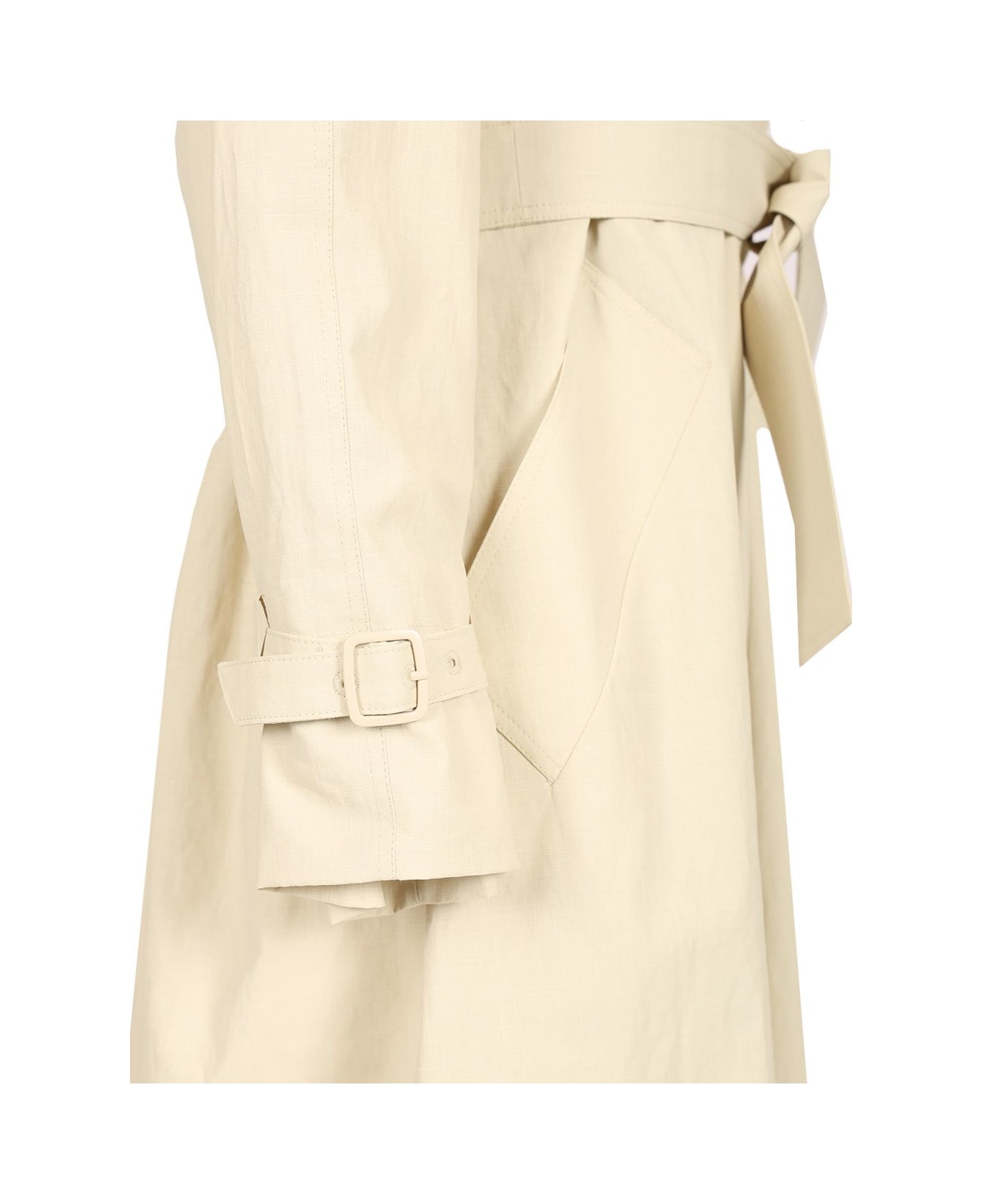 Max Mara Long Trench Coat 
ronco
 - BEIGE