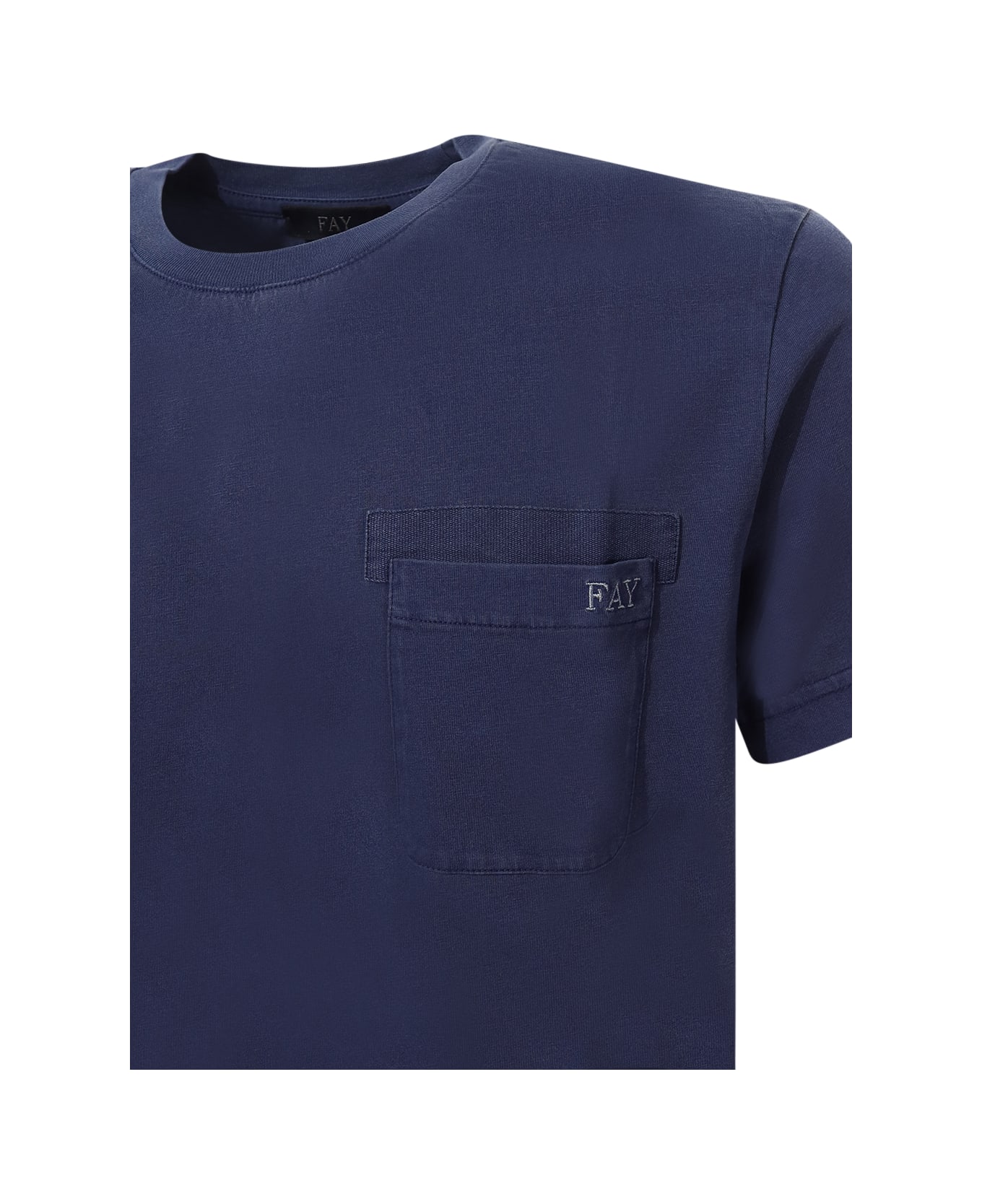 Fay Blue T-shirt - Blu
