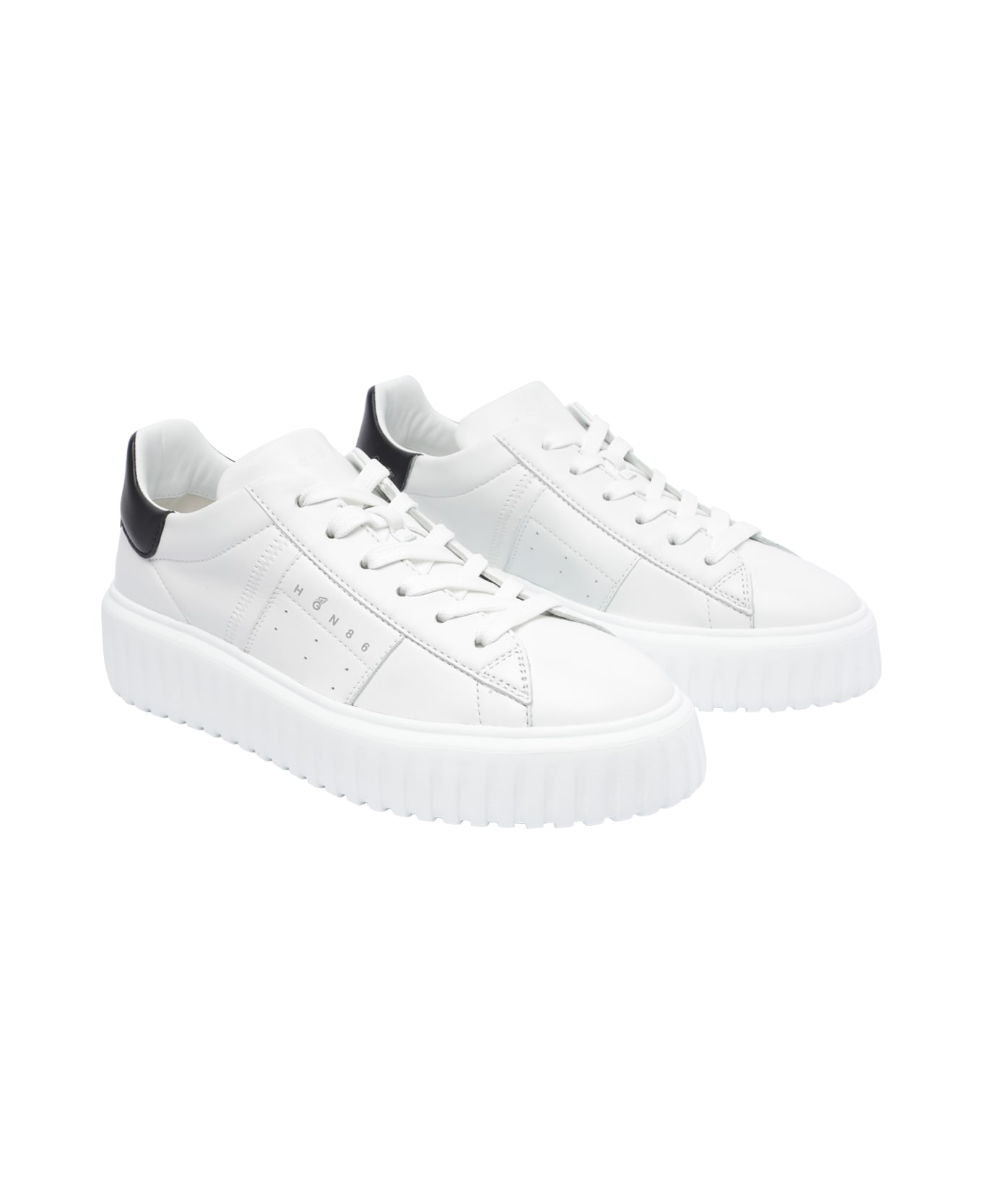 Hogan H-stripes Sneakers - WHITE, black