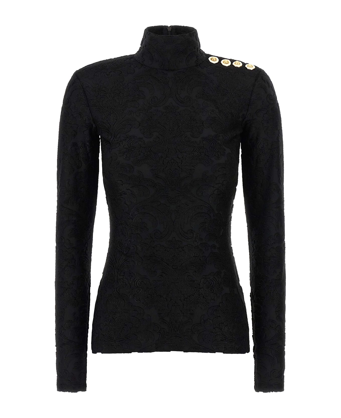 Balmain Top 
barocco
 Pattern - Black  