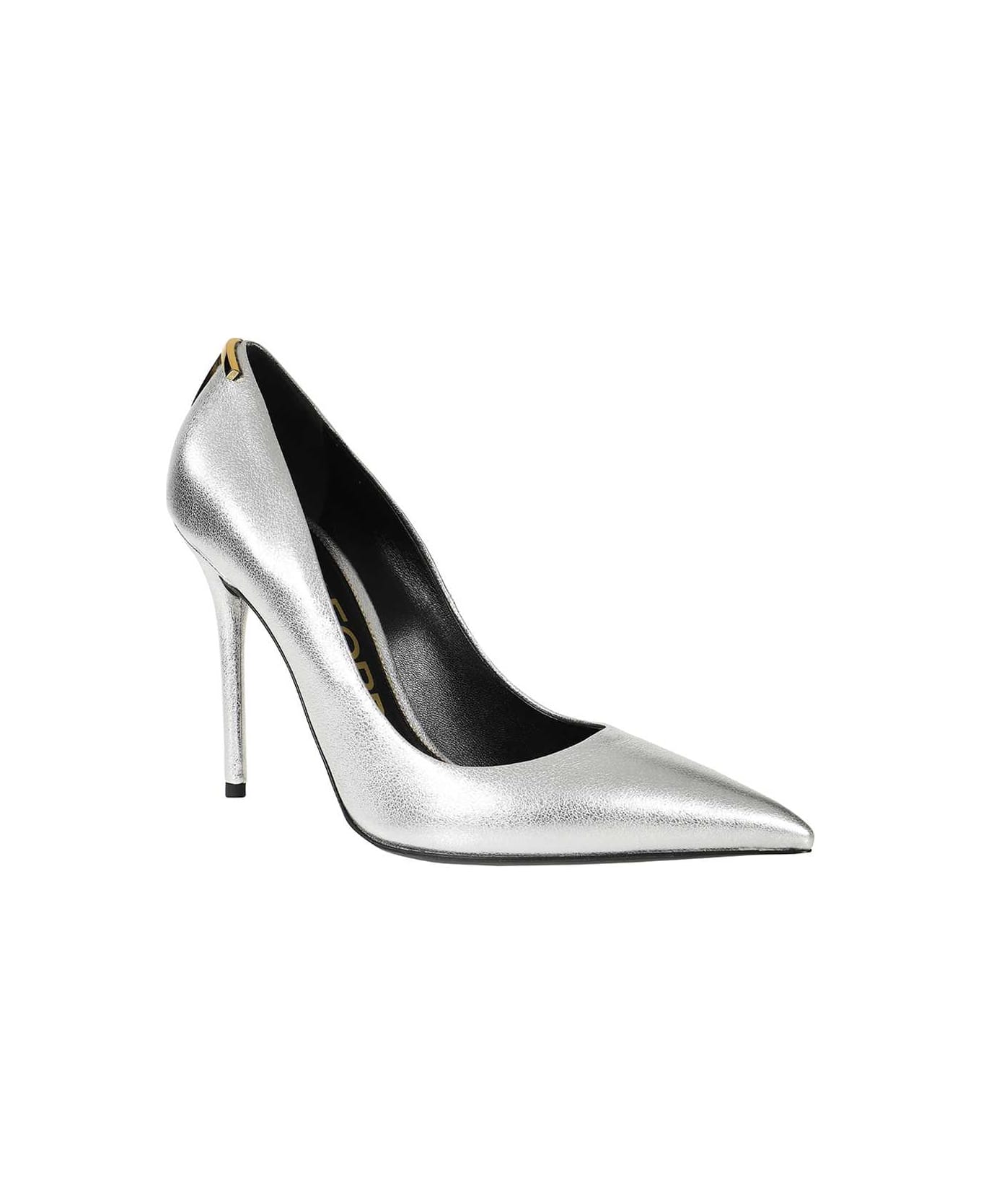 Tom Ford Leather Pumps - Silver