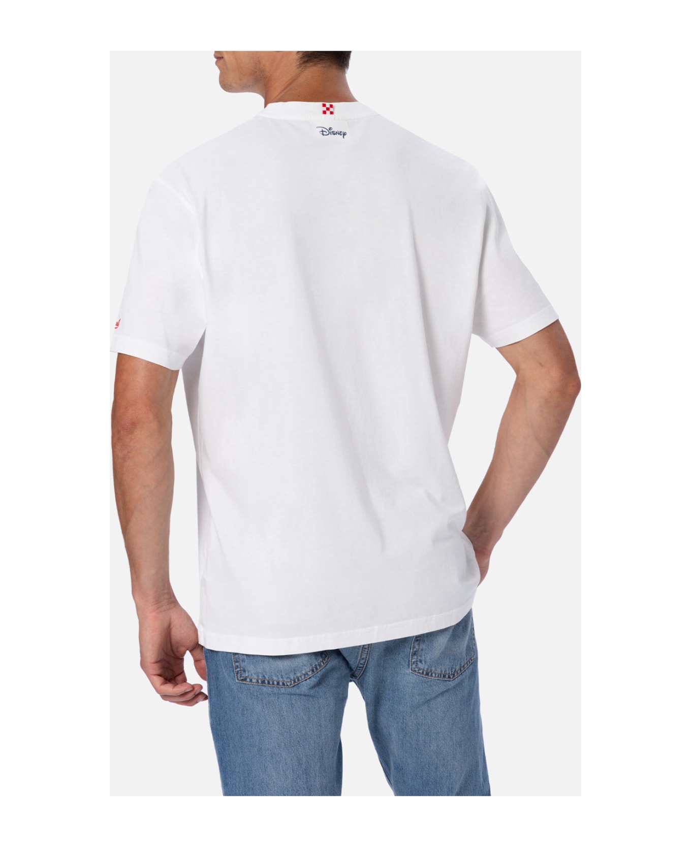 MC2 Saint Barth Man Cotton T-shirt With Scrooge Print And Embroidery | ©disney Special Edition - WHITE