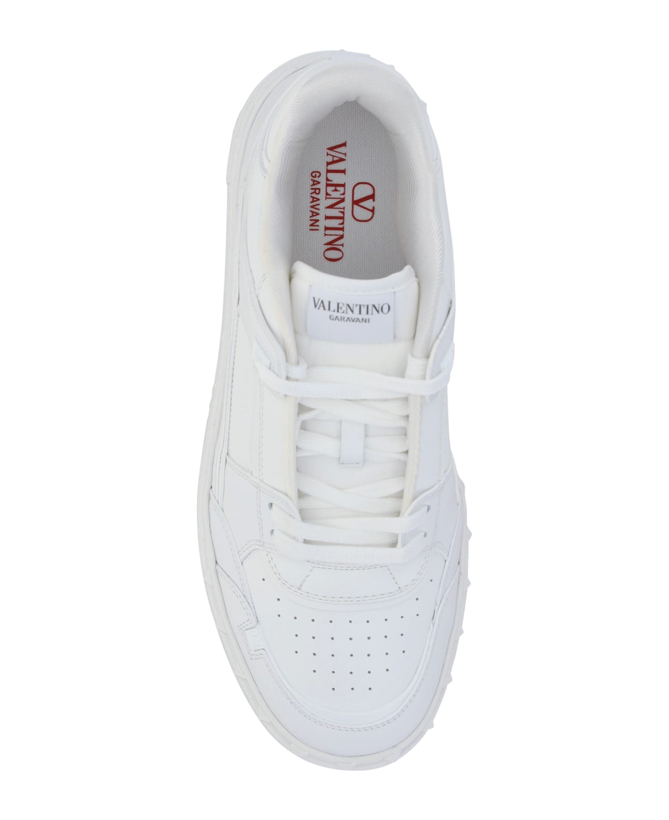 Valentino Garavani - Freedots Leather Low-top Sneakers - White スニーカー