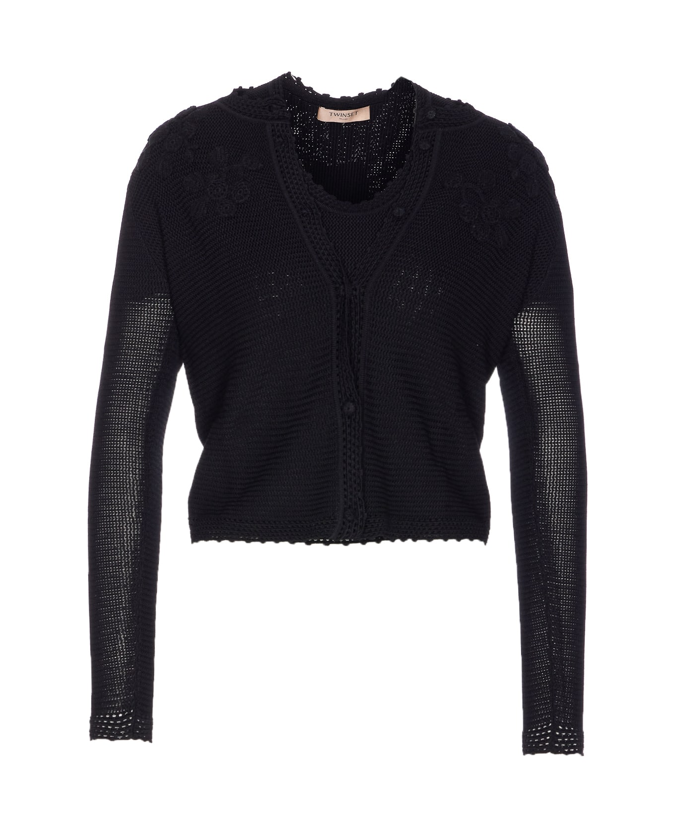 TwinSet Knitted Twin- Set - Black