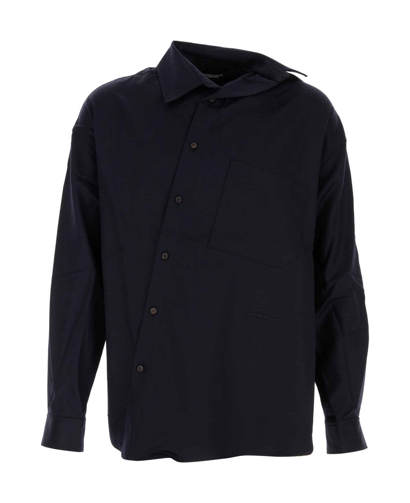 Jacquemus La Chemise Cuadro Ml - NAVY