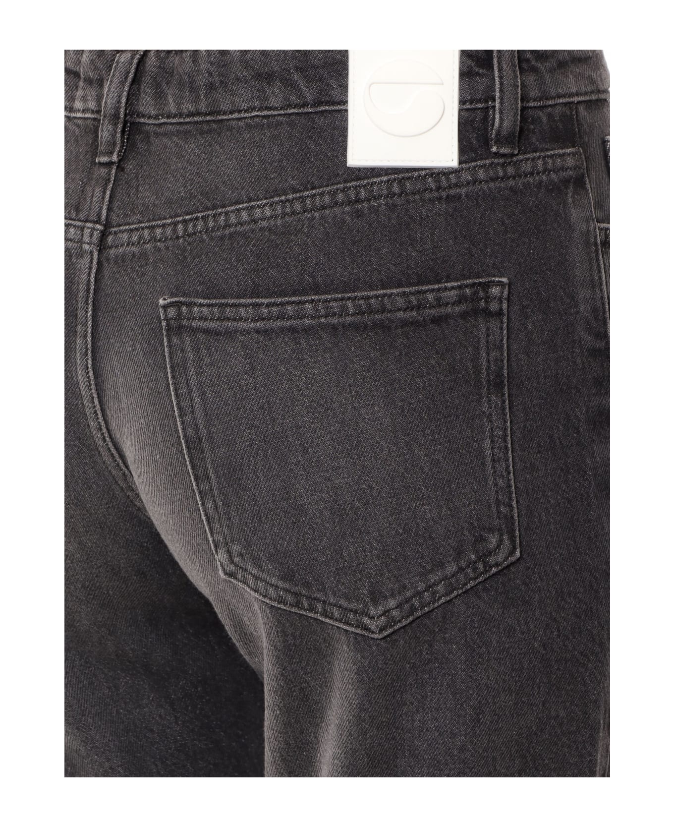Coperni Logo Patch Mid-rise Jeans - Black ボトムス