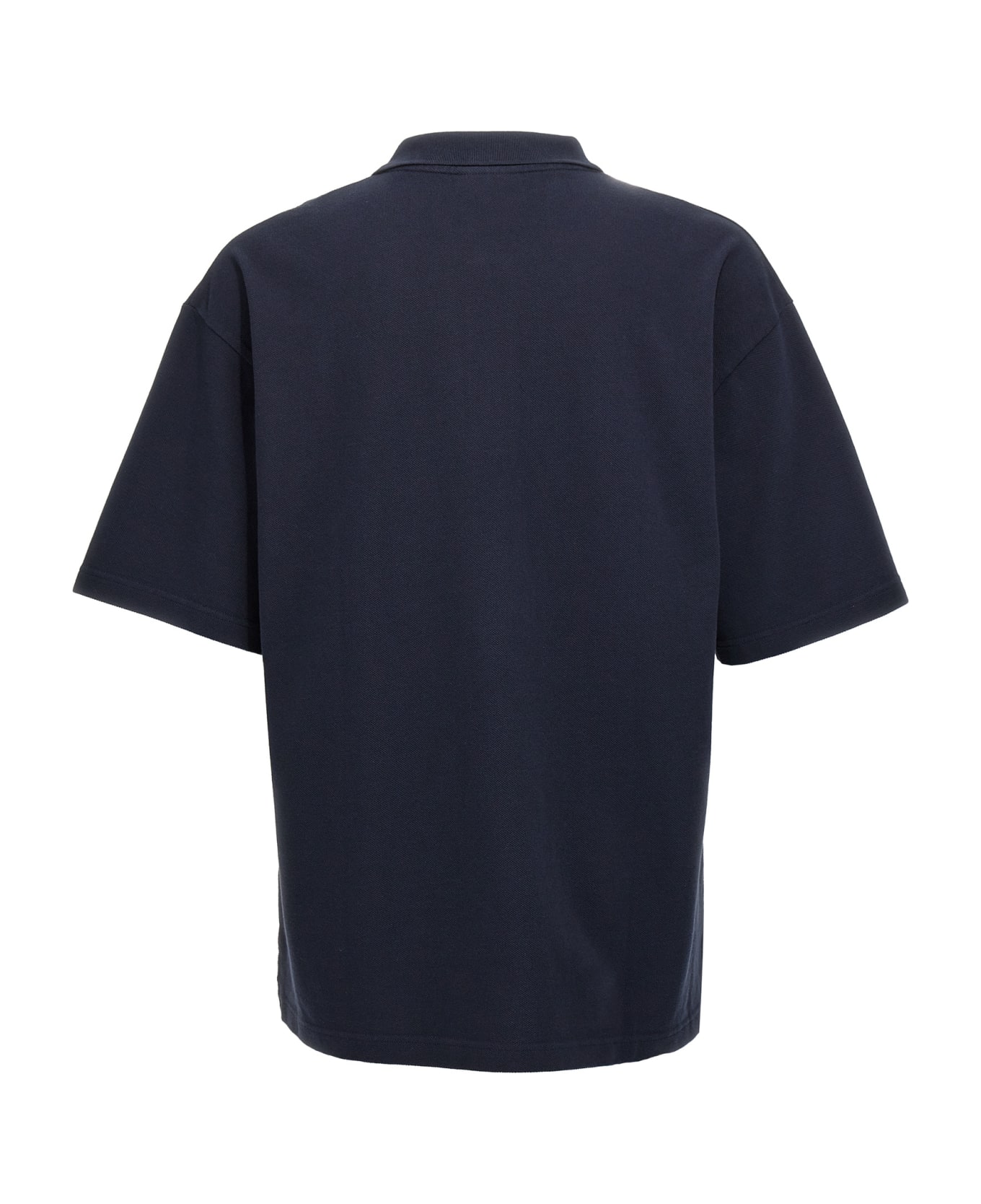 Maison Kitsuné 'bold Fox Head' Polo Shirt - Blue